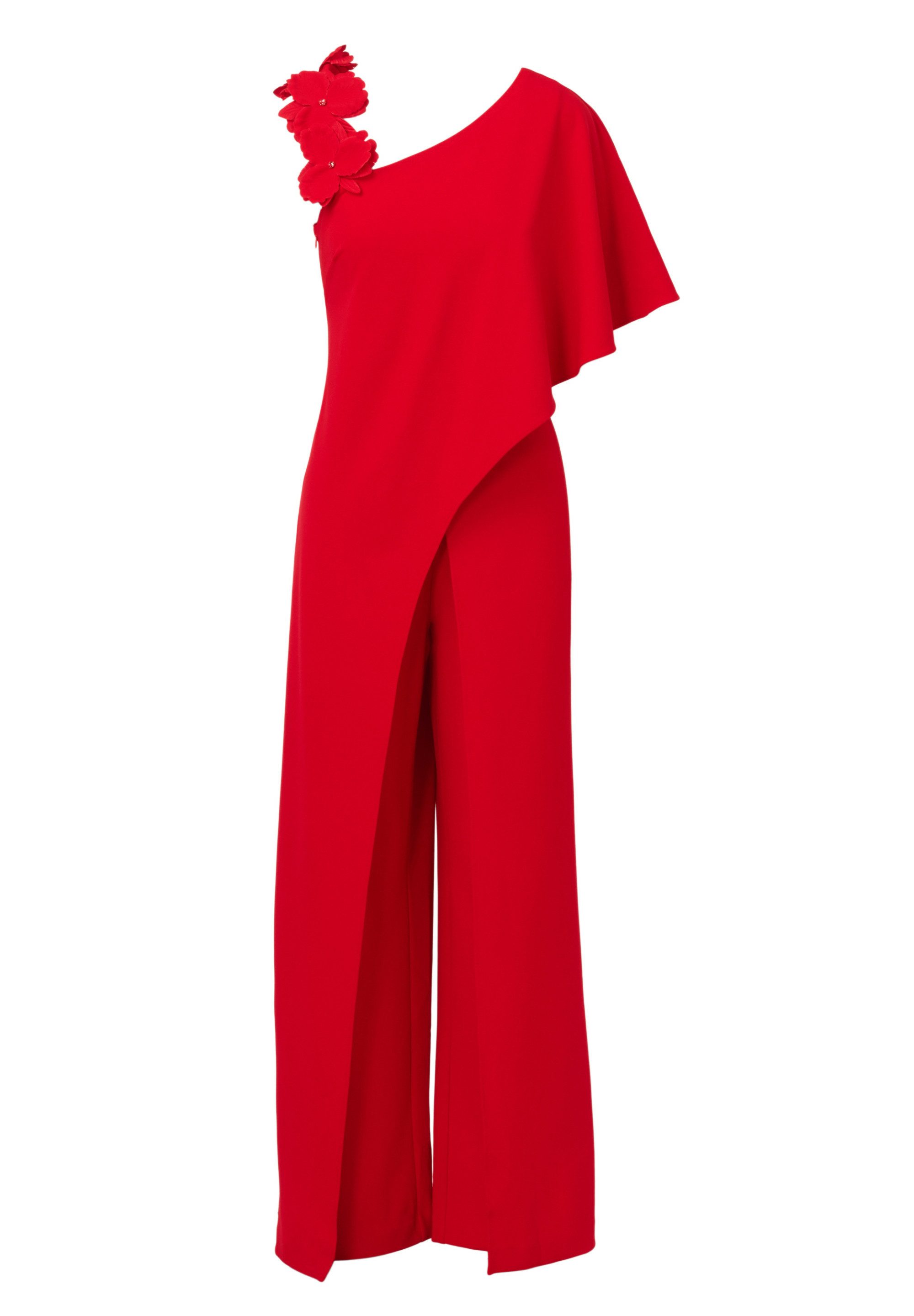 Adrianna Papell Jumpsuit Asymmetrical Crepe Jumpsuit Ausgestellt, fließend, günstig online kaufen