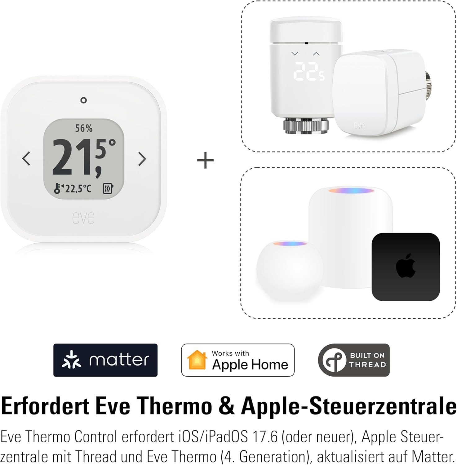 EVE Thermo Control (Matter) Smart-Home-Steuerelement