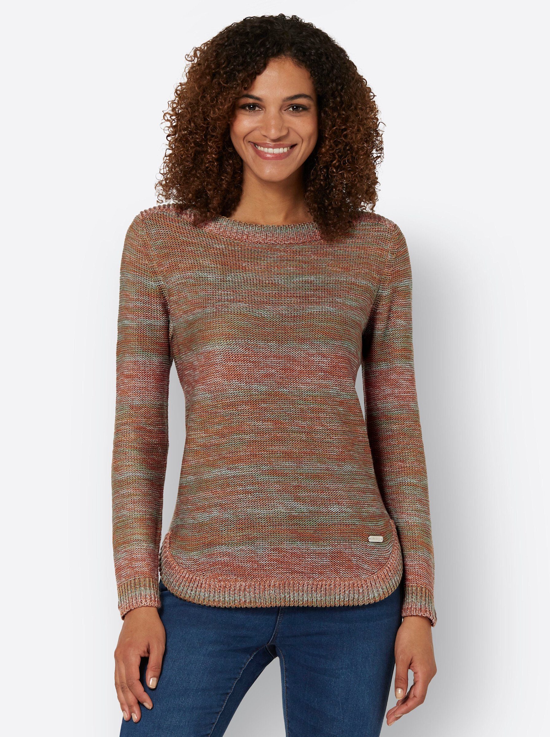 WITT WEIDEN Strickpullover papaya-salbei-meliert