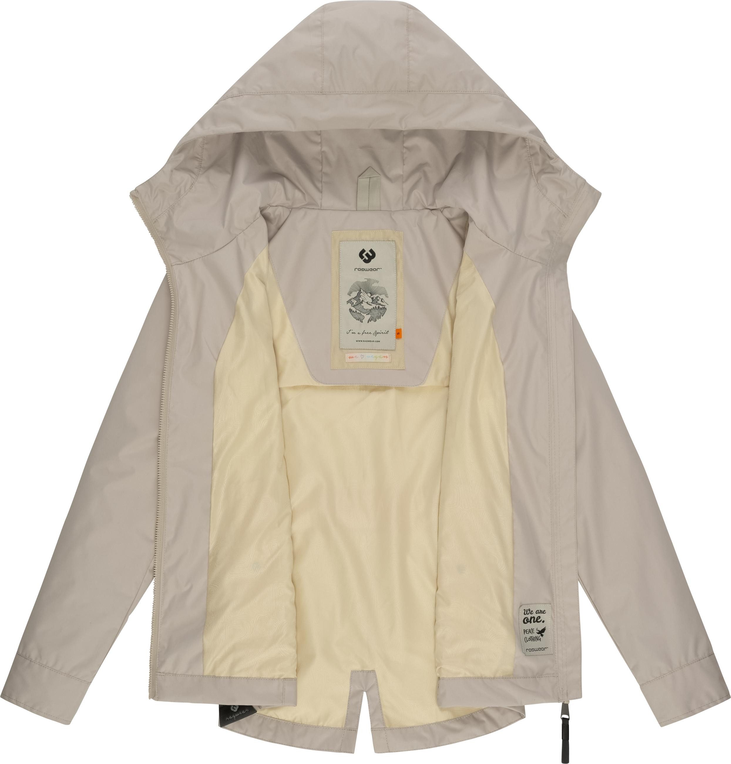 Ragwear Outdoorjacke Monade Übergang stylische Übergangsjacke mit großer Kapuze – Bild 5 von 5