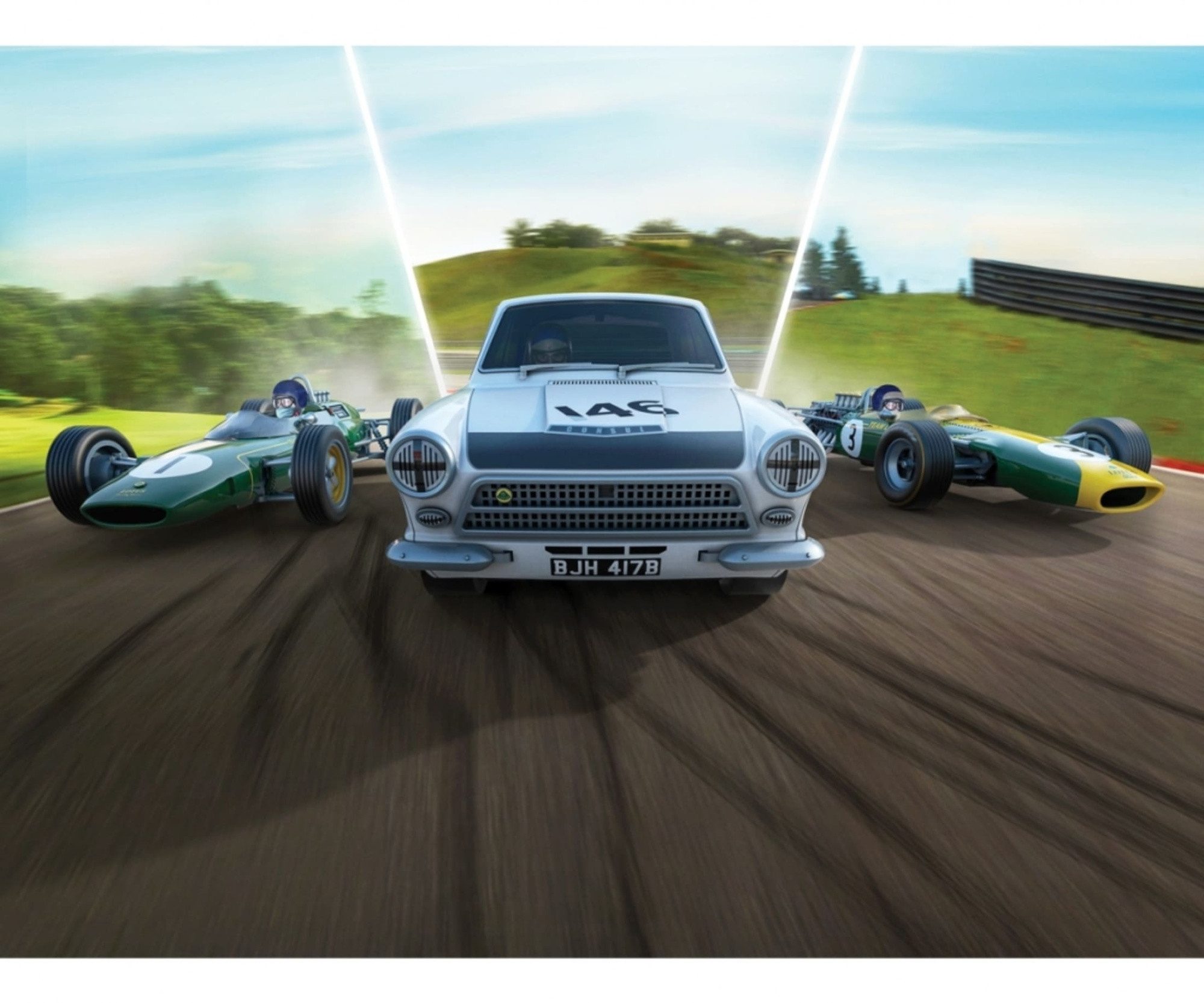 Scalextric Rennbahn-Auto Scalextric 1:32 Triple Pack Legend J.Clark Lotus HD