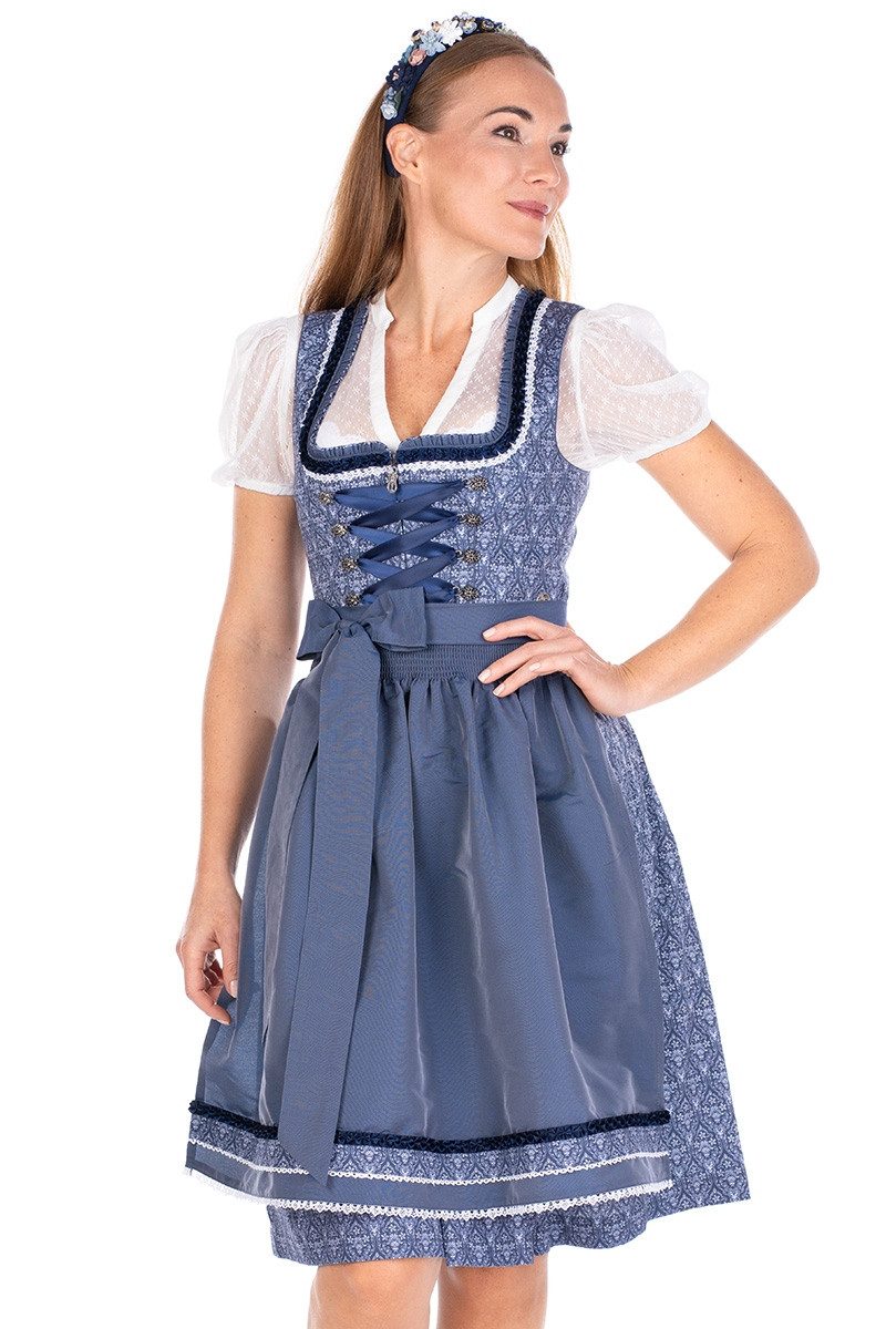 Dirndl Midi Dirndl 2tlg. - LIEBENFELS - vintage blue