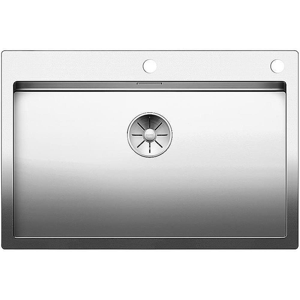 Blanco Edelstahlspüle CLARON 700-IF/A Edelstahl, InFino Ablauf, 76/51 cm