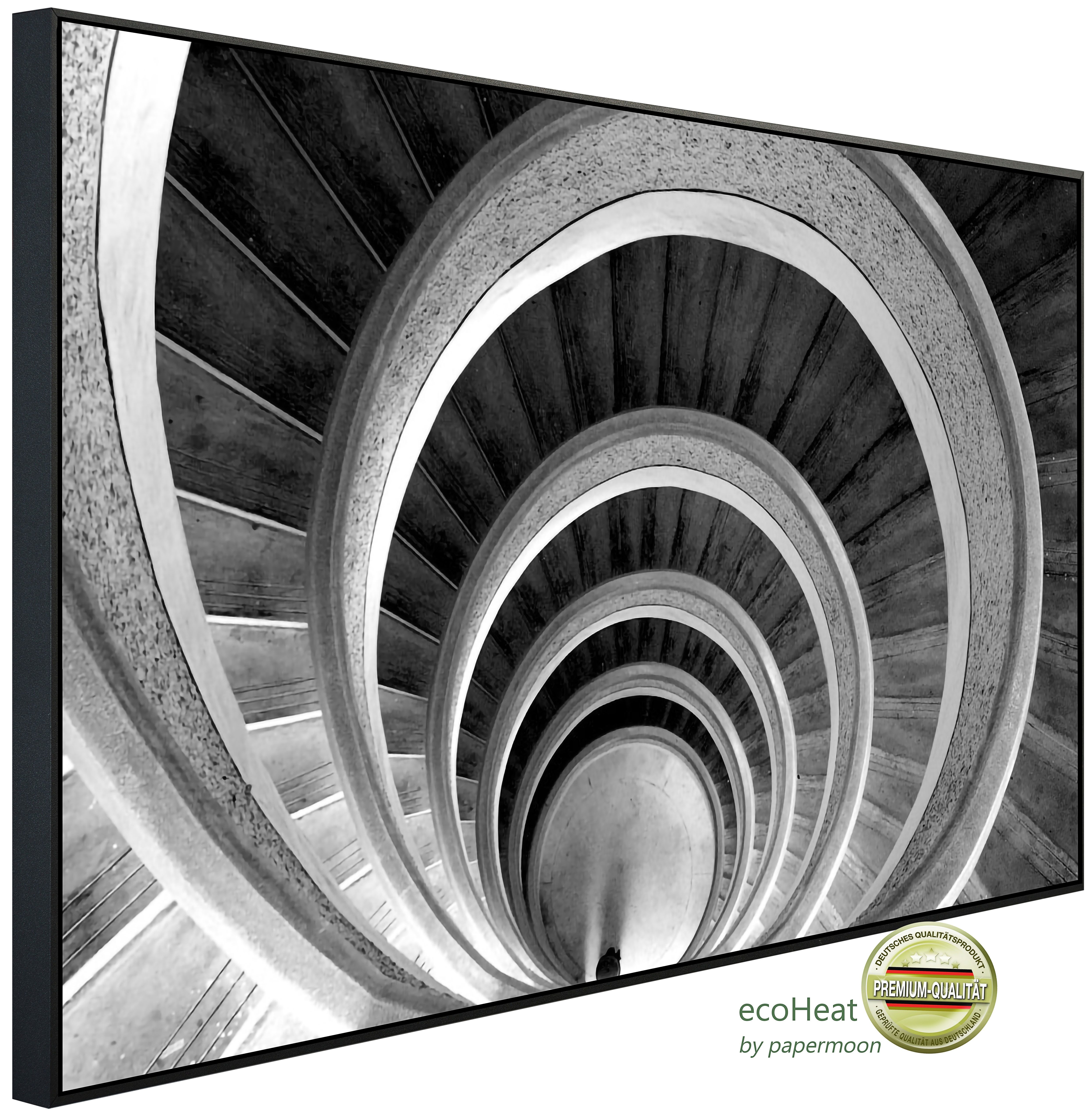 Papermoon Infrarotheizung INFRAROT-BILD-HEIZUNG, Rundtreppen, TÜV-Rheinland/GS zertifiziert, angenehme Strahlungswärme