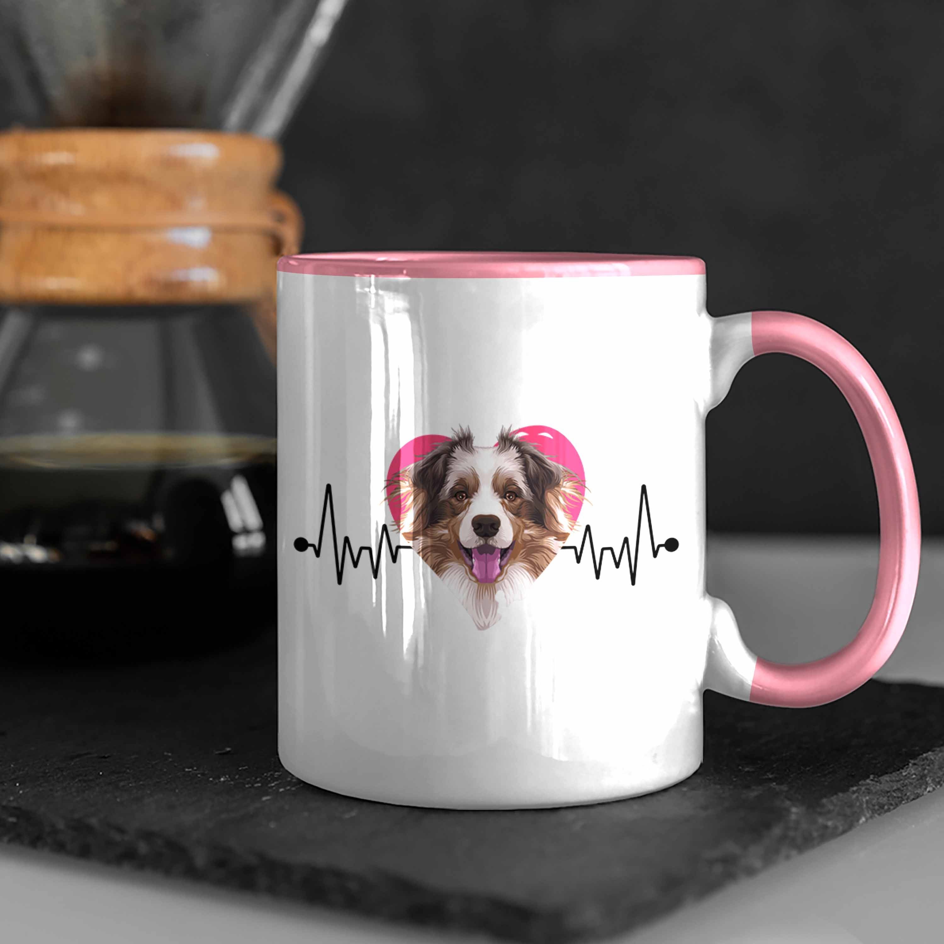 Geschenk Spruch Geschenkid Lustiger Australian Besitzer Shepherd Tasse Rosa Trendation Tasse