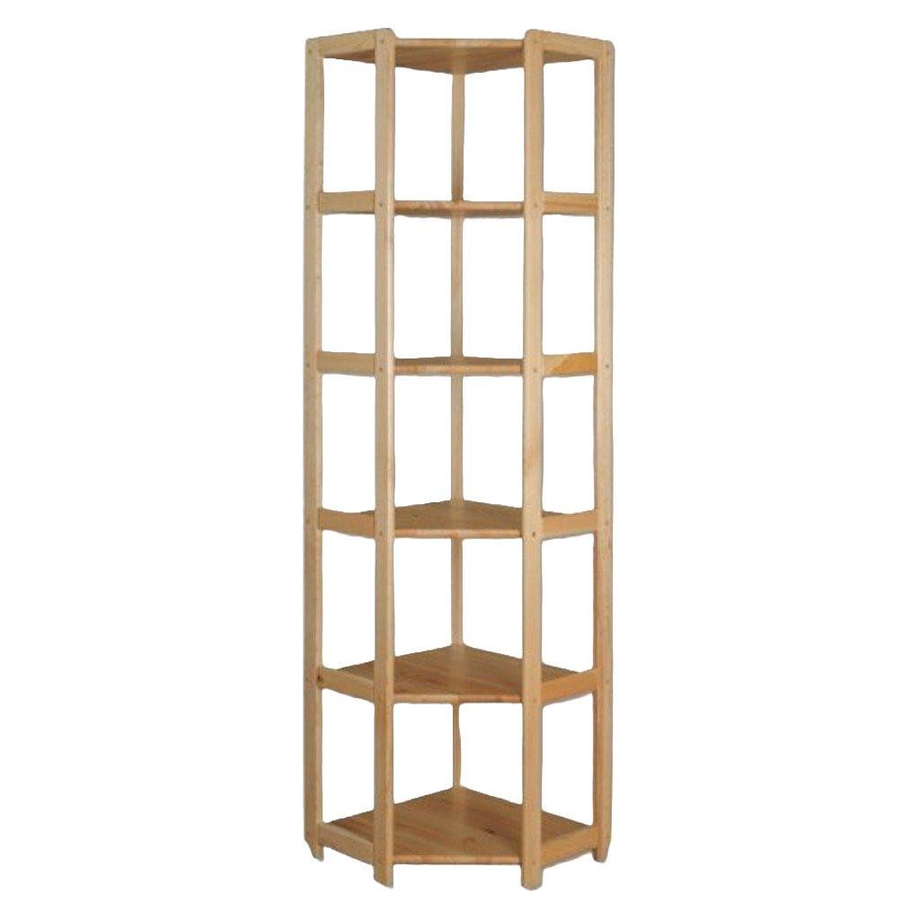 JVmoebel Bücherregal Regal neu Kiefer massiv natur Handarbeit Eckregal Regale Büro Braun, Made in Europa