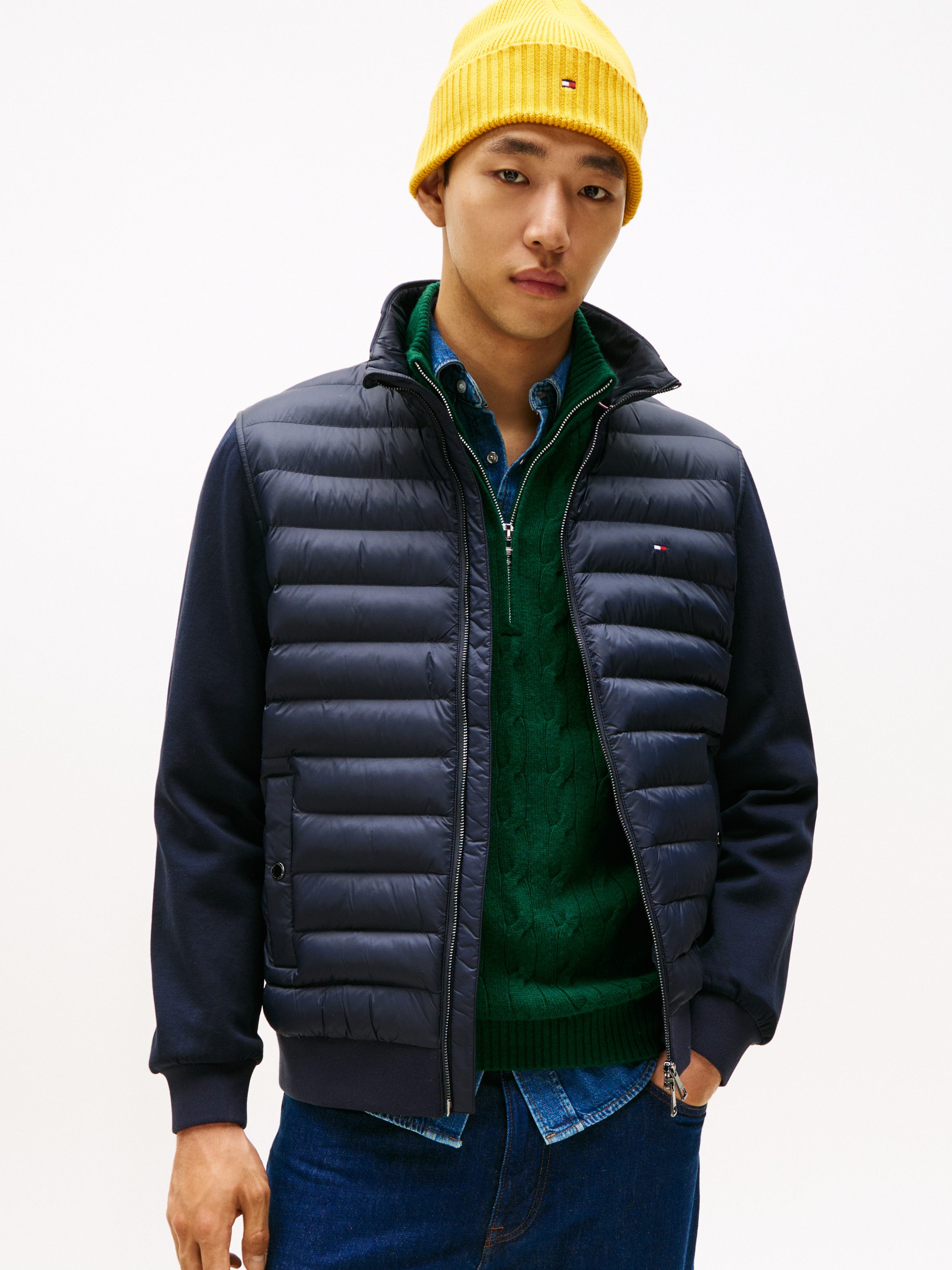 Tommy Hilfiger Steppjacke MIX MEDIA mit Stehkragen unifarben, casual, regul günstig online kaufen