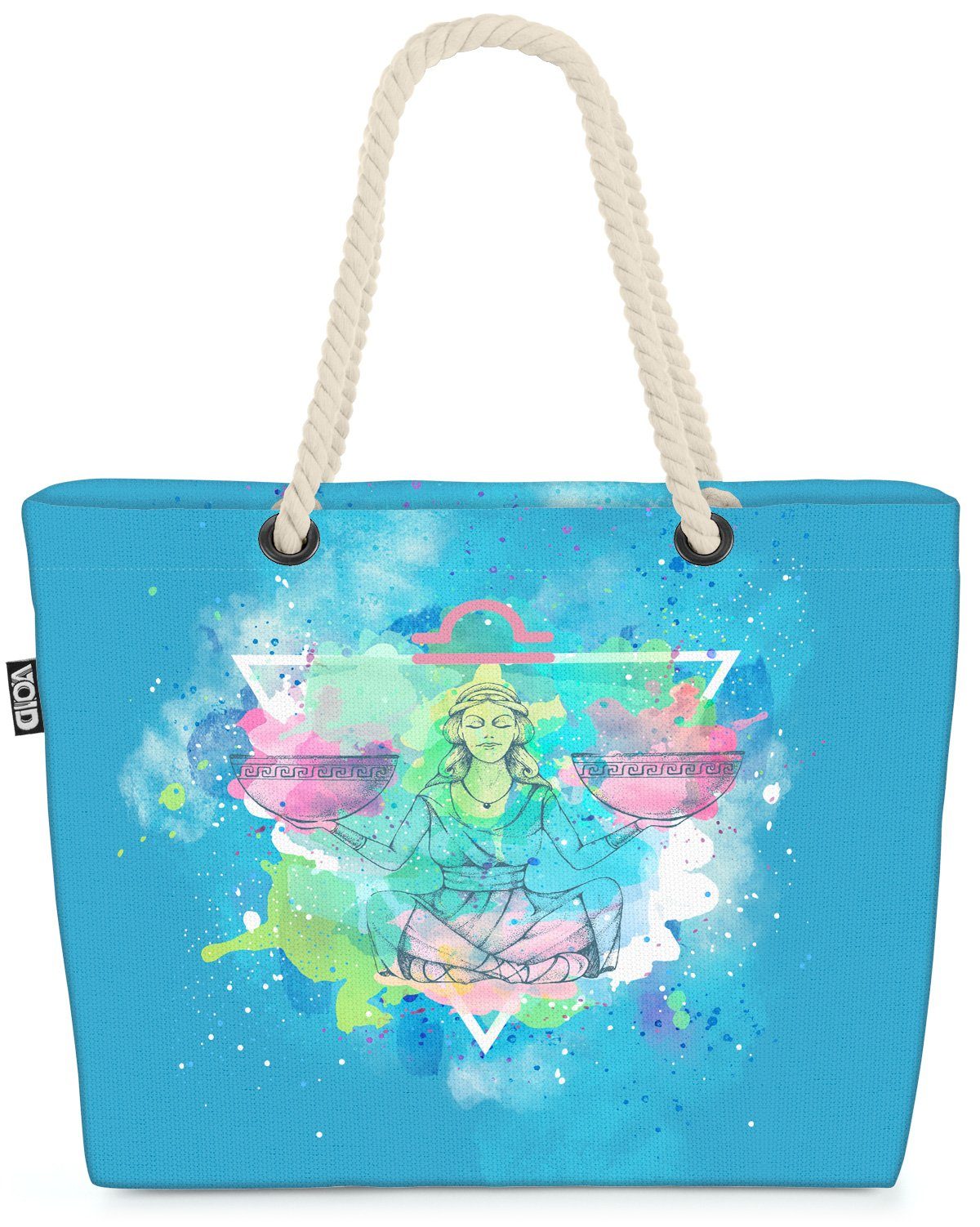 VOID Horoskop Beruf Waage Strandtasche Wochenhoroskop Sternzeichen (1-tlg), Partnerschaft Liebe