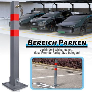 Randaco Absperrpfosten Absperrpfosten 1-5 Set Parksicherung Absperrung 65cm Parkplatzsperre (2-tlg)