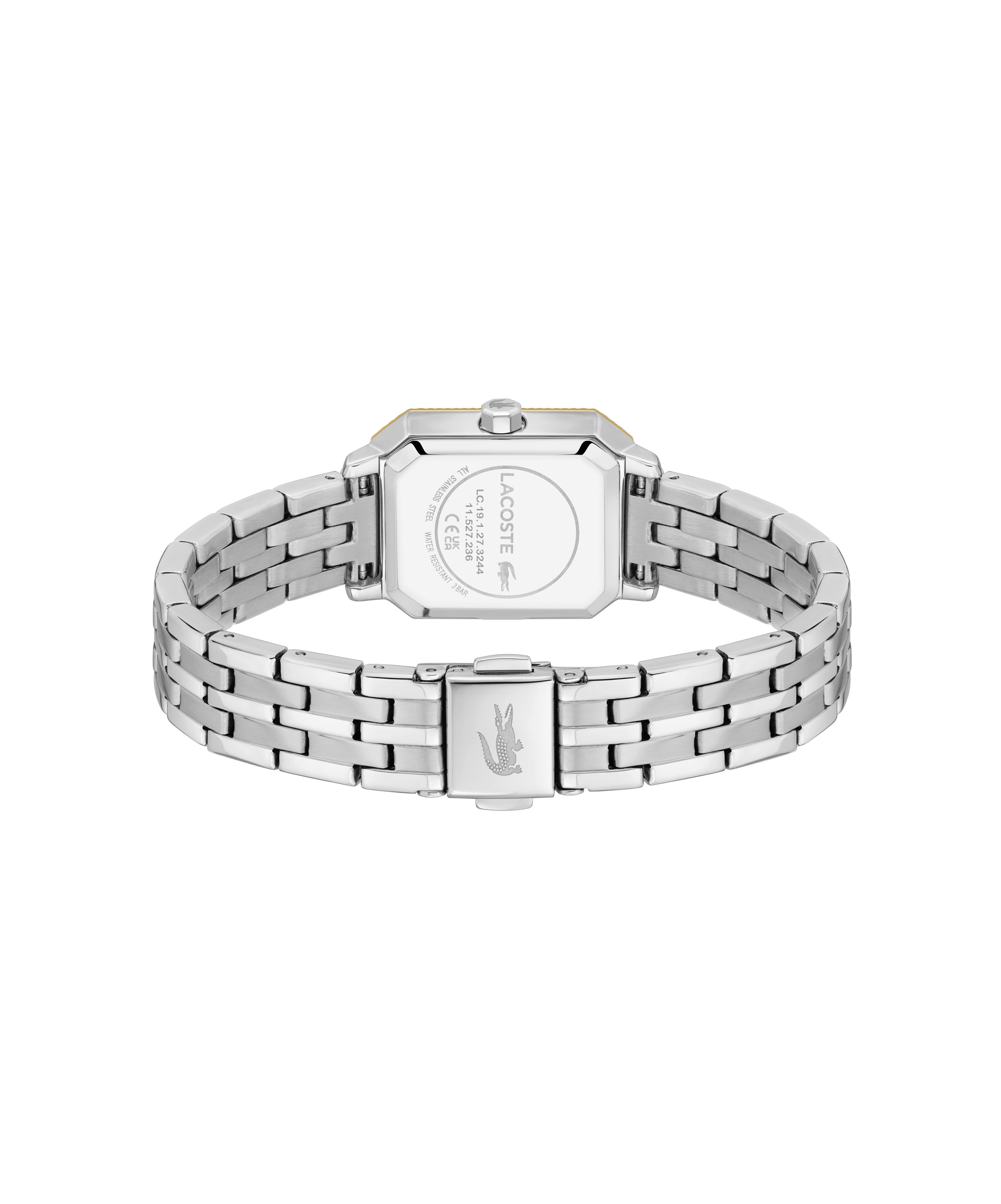 Lacoste Quarzuhr LACOSTE PARISIENNE 2001518, Armbanduhr, Damenuhr, Edelstahlarmband, analog, Glaskristalle