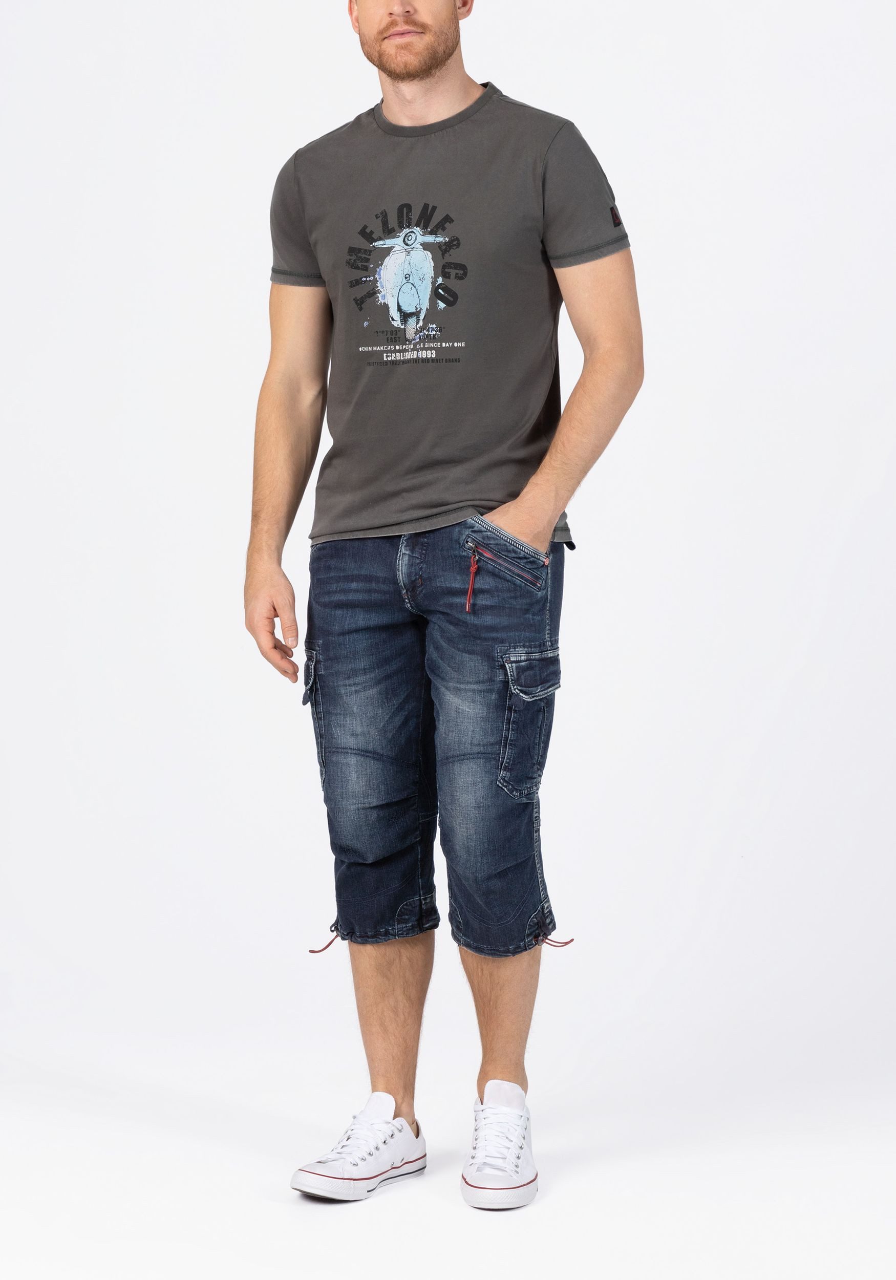 TIMEZONE Jeansshorts Männer Regular Fit Loose MilesTZ Short günstig online kaufen
