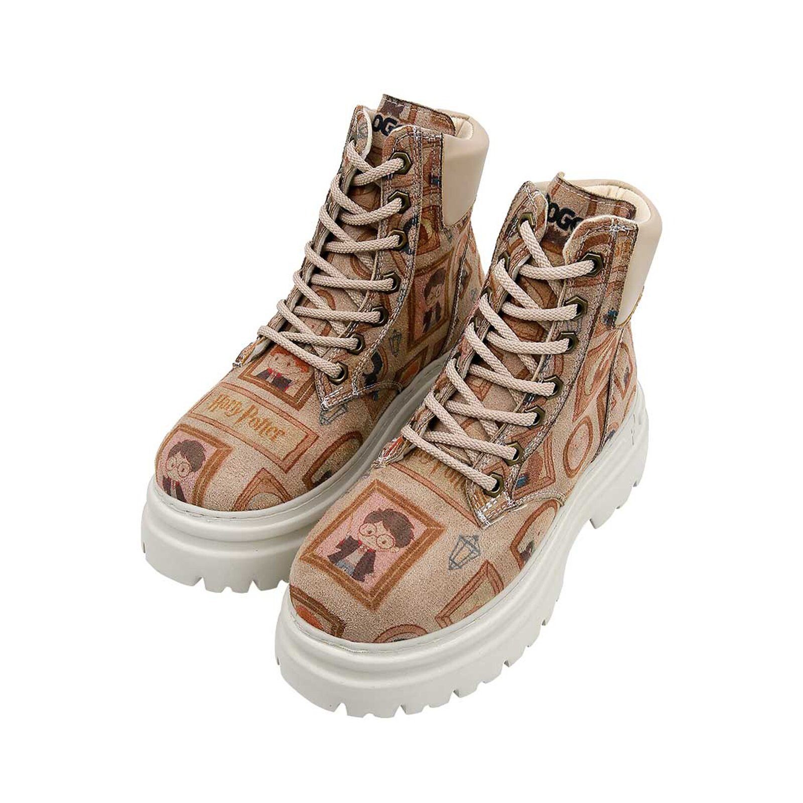 DOGO Nimble Platform Boot Frames-Of-Hogwarts Damen Stiefeletten Schnürstiefelette Handgefertigt