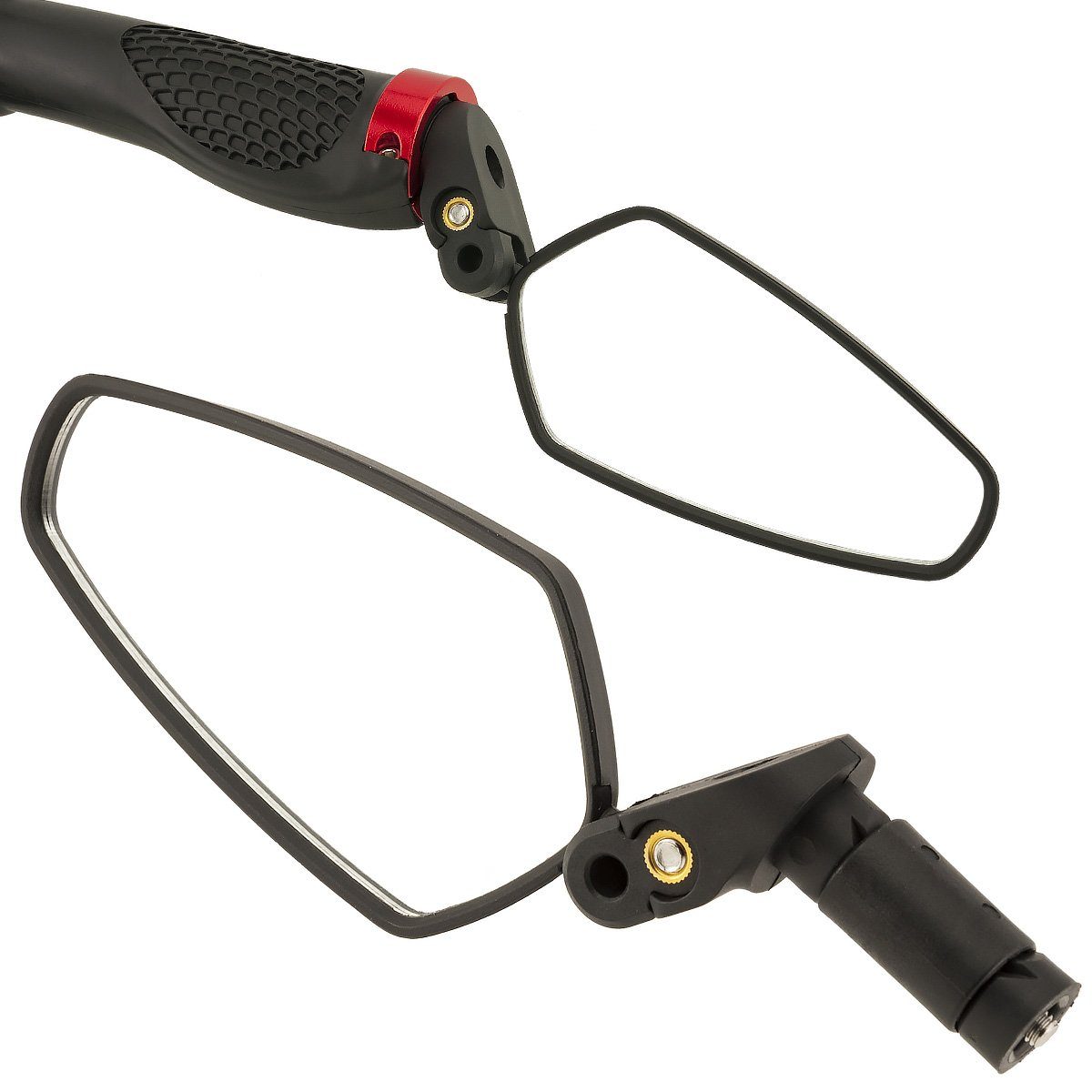 Fahrradspiegel Fahrradrückspiegel, Einschraubspiegel für Fahrrad-Lenkerenden 1 Stück