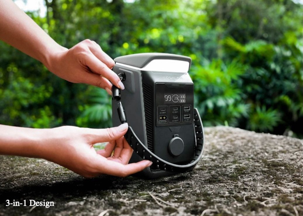 EcoFlow TRAIL Plus 300 DC (300 W, 288 Wh) - Tragbare Powerstation - Schwarz Black
