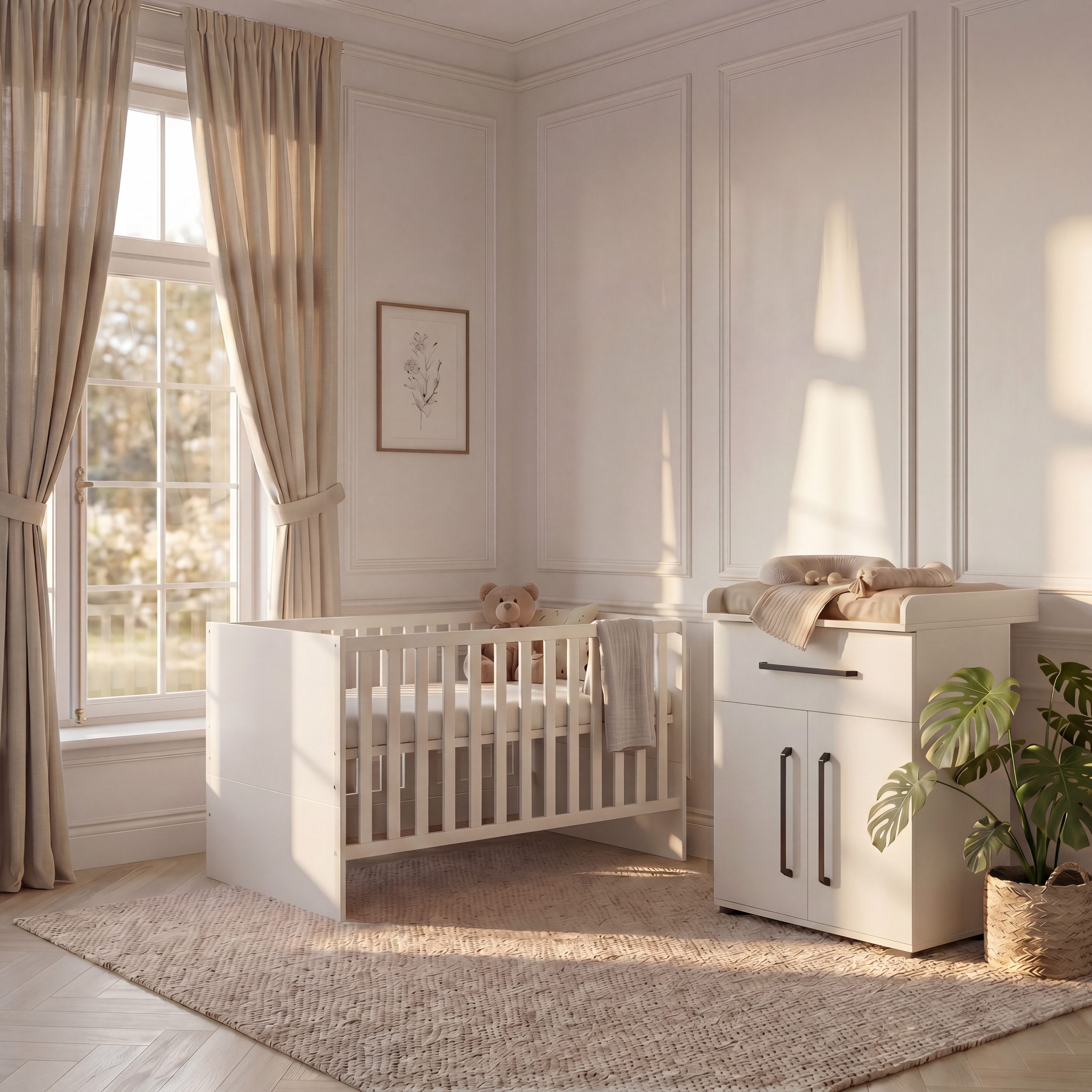 arthur berndt Babybett Premium Essentials, Made in Germany, Massivholz, inkl. Lattenrost