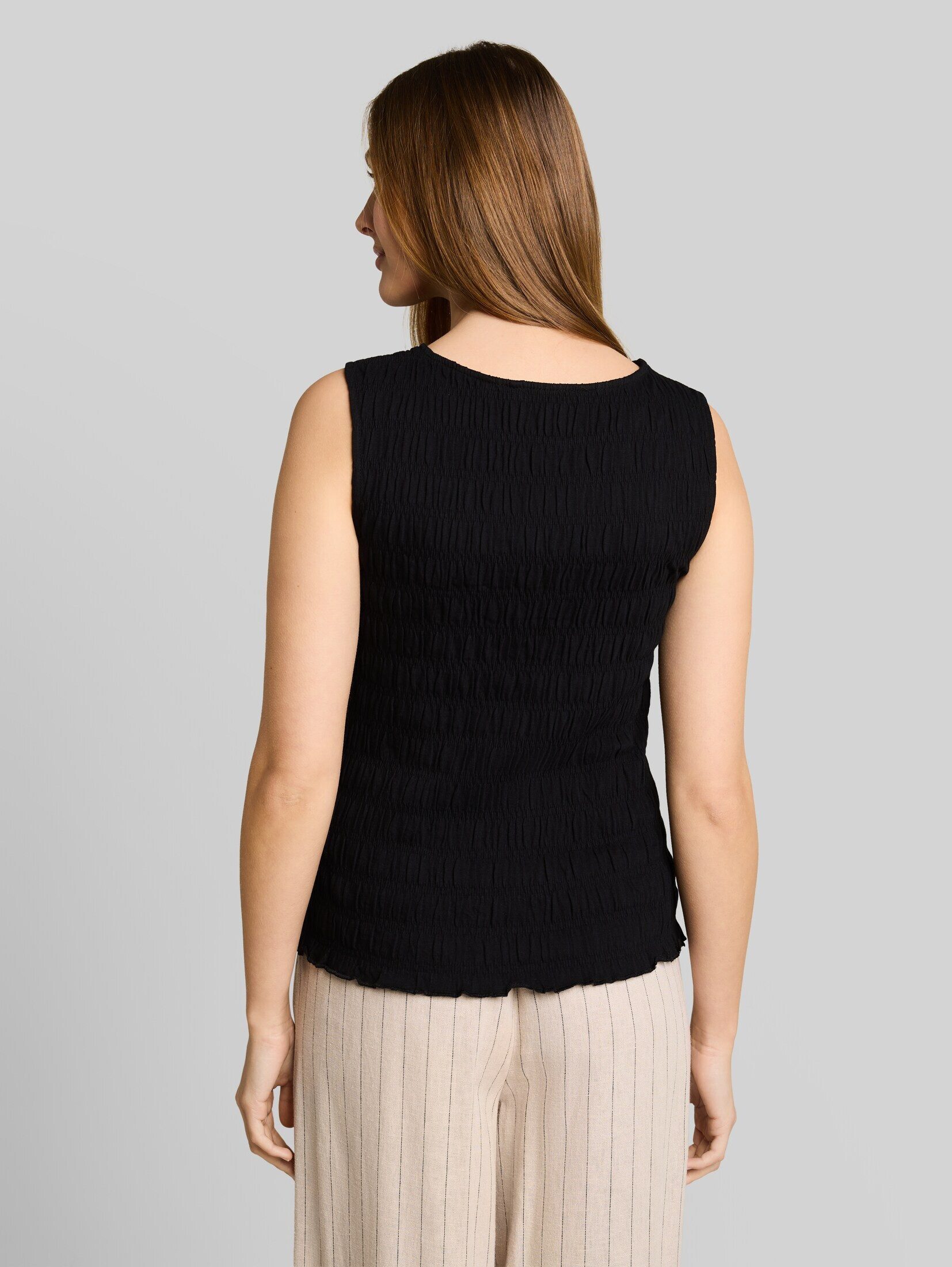 TOM TAILOR Denim Trägertop T-Shirt Smock Top mit Stretch