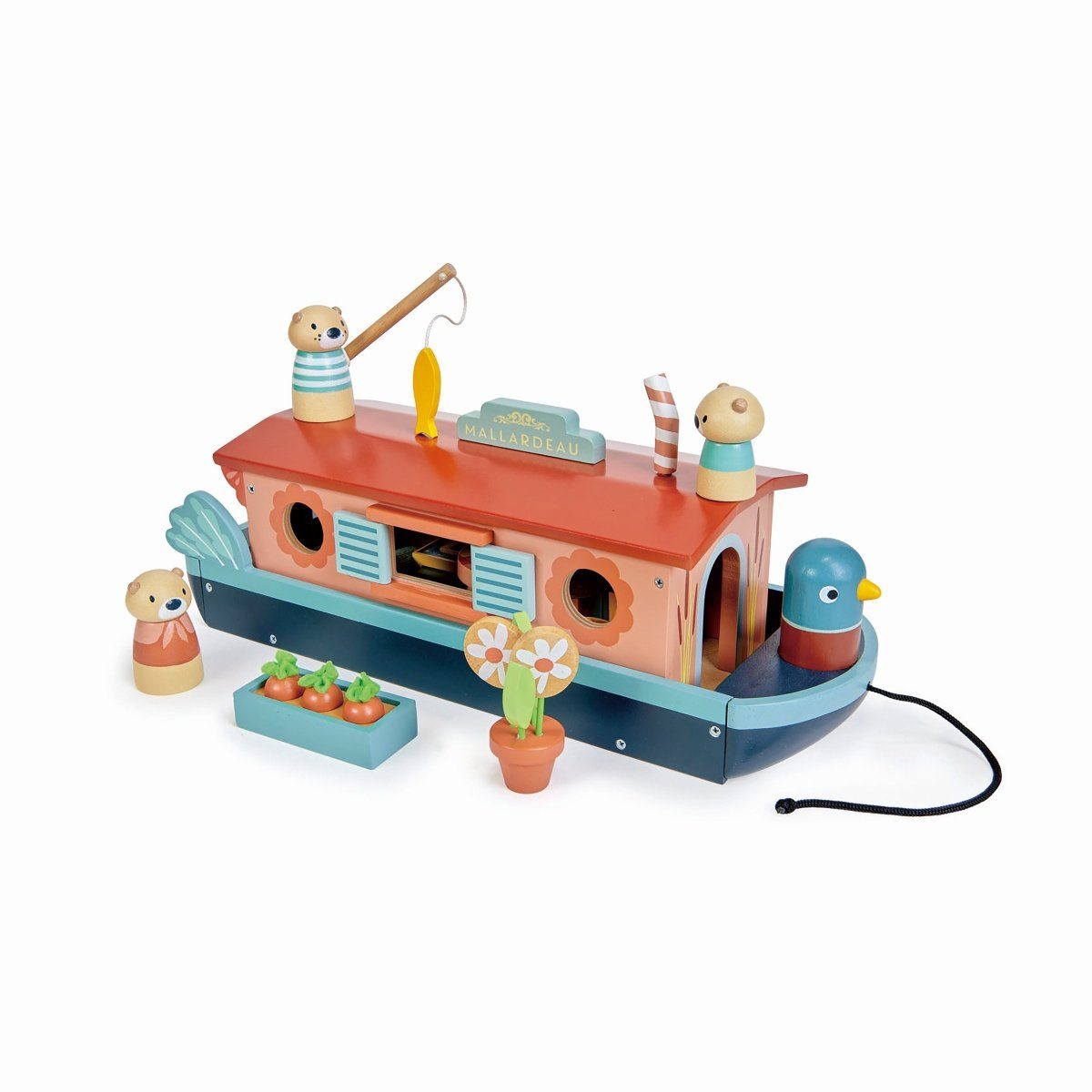 Tender Leaf Toys Hausboot Kinderspielzeug Wohnmobil Spielbausteine