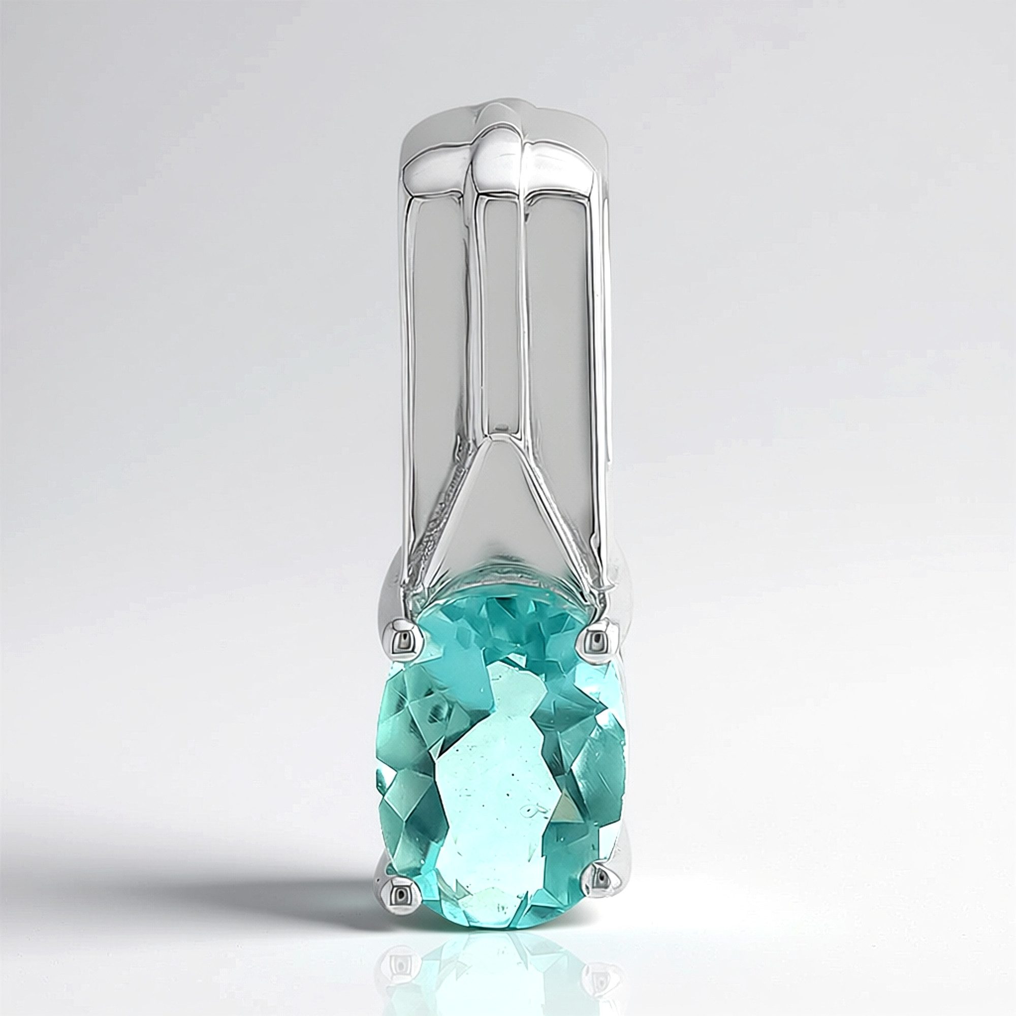 Cavill Kettenanhänger Braldu-Fluorit 0,94 ct Oval in 925 Sterling Silber Damenanhänger (1-tlg)