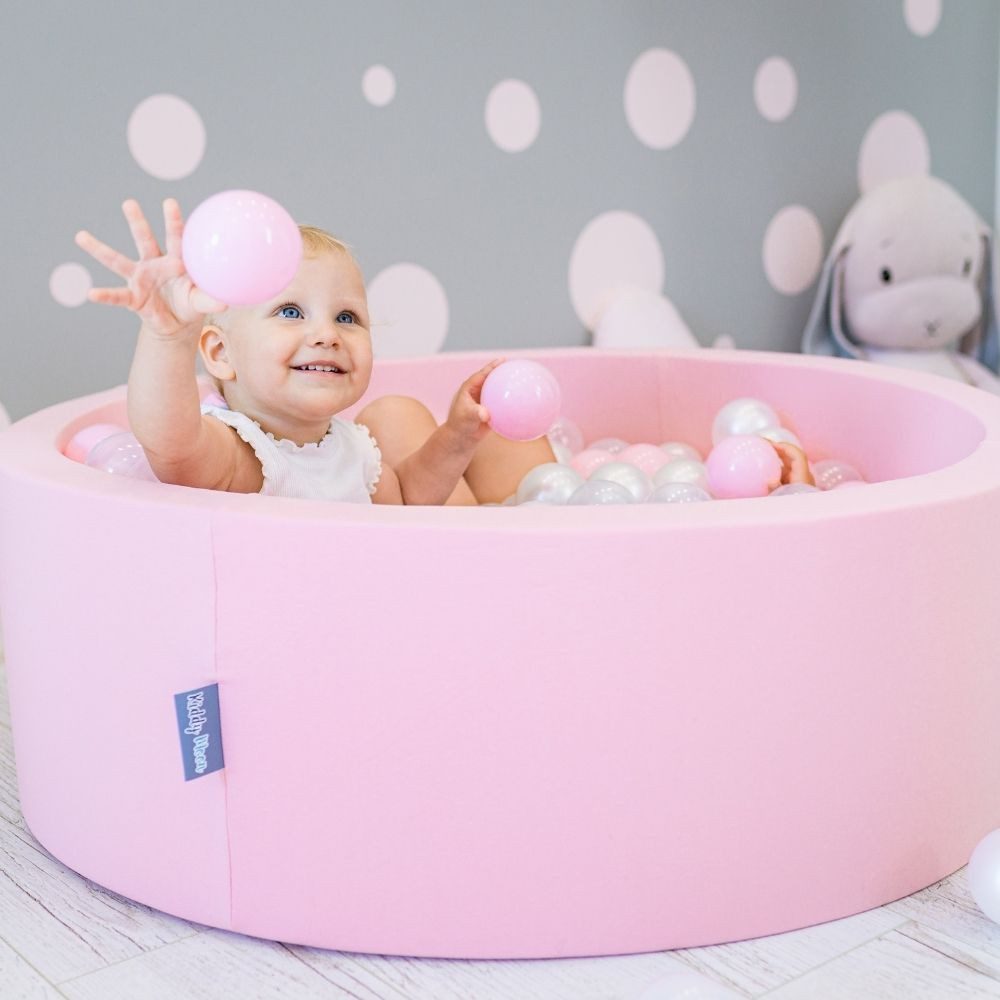 KiddyMoon Bällebad OK30D, (Bällepool mit bunten Bällen, 0-tlg., Bällepool für Babys und Kleinkinder), Made in Europe