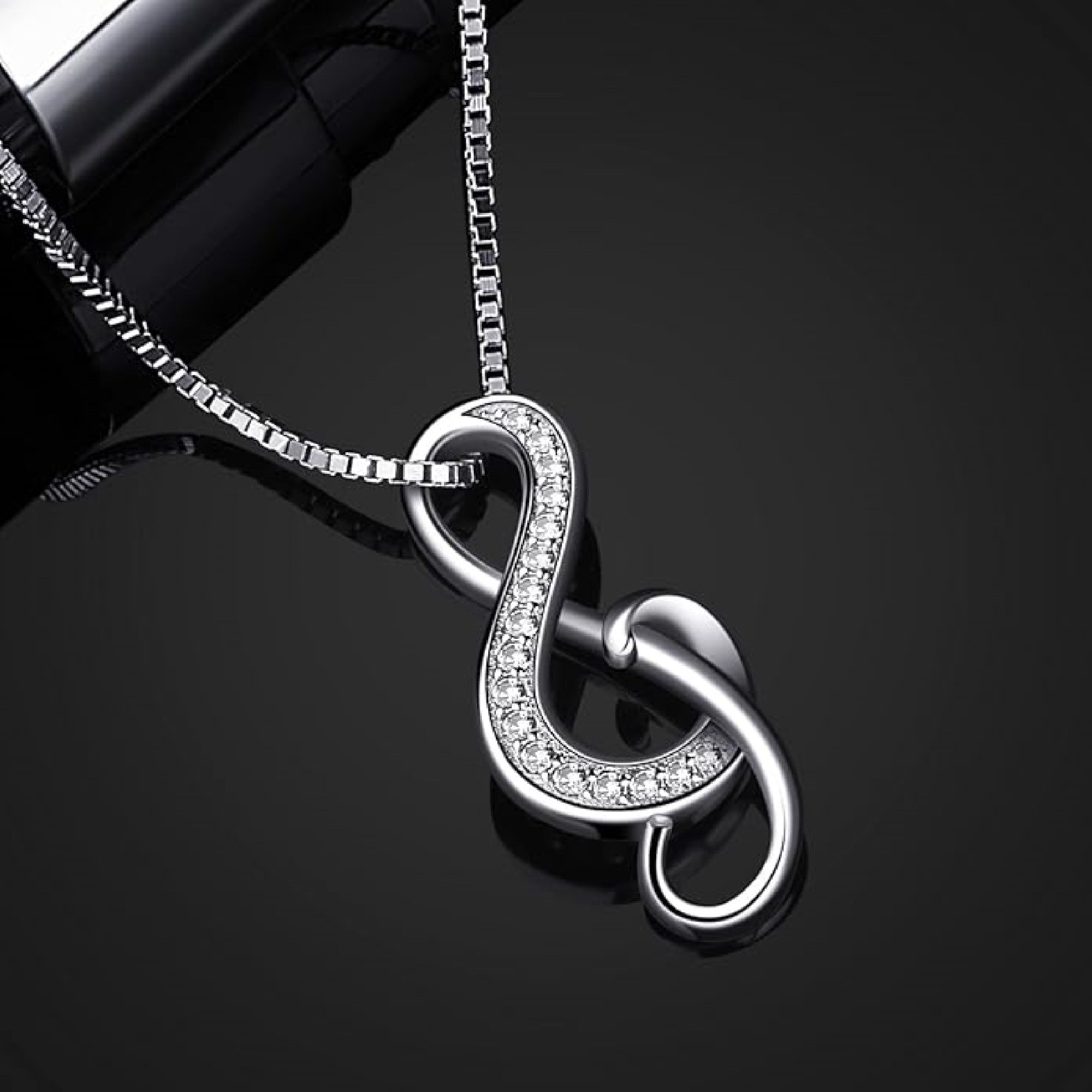 B. Catcher Kette mit Anhänger Silberkette mit Notenschlüssel-Anhänger: Eleg günstig online kaufen