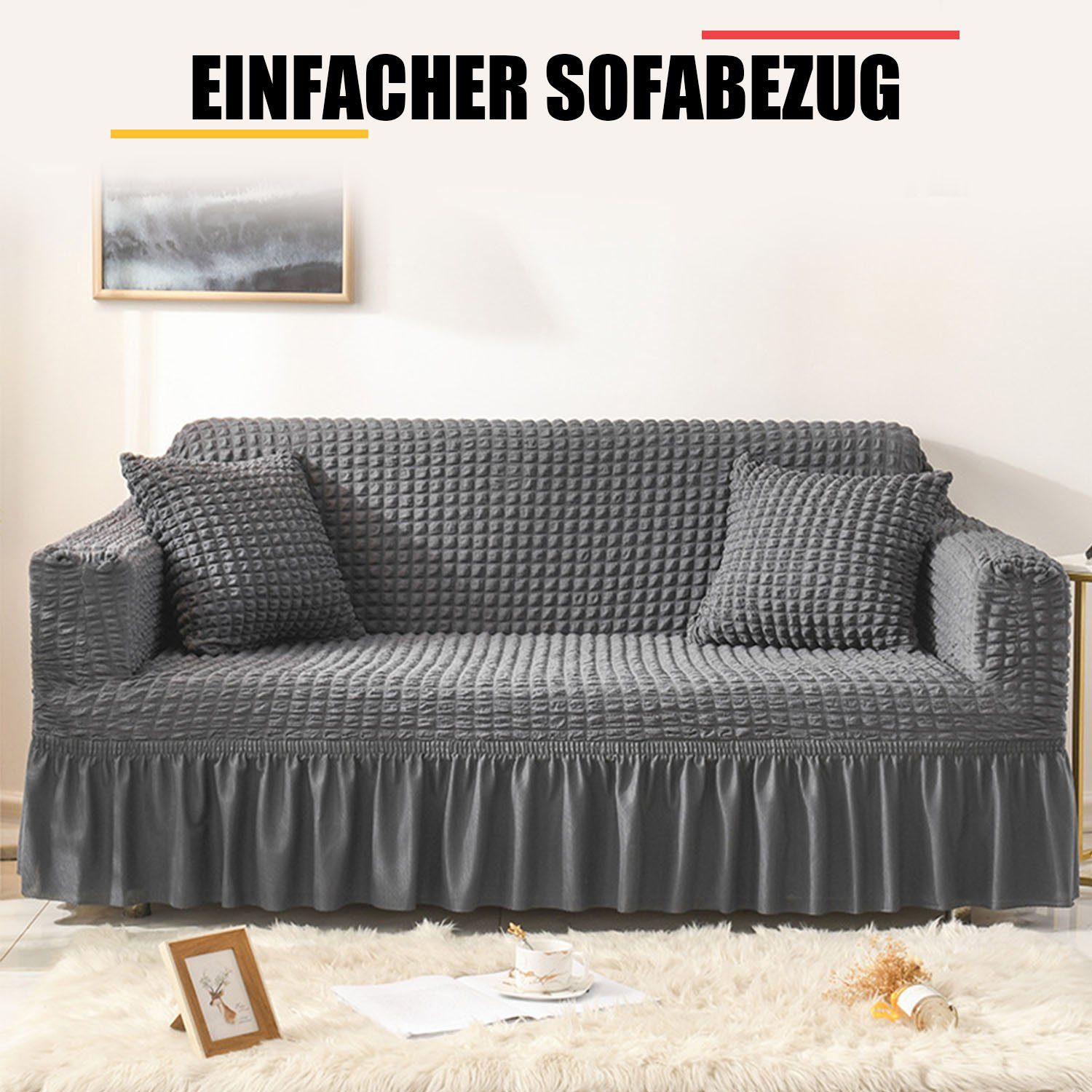 Lila MAGICSHE, Elastische säubern Einfach zu -Hülle, Sofa Sofahusse