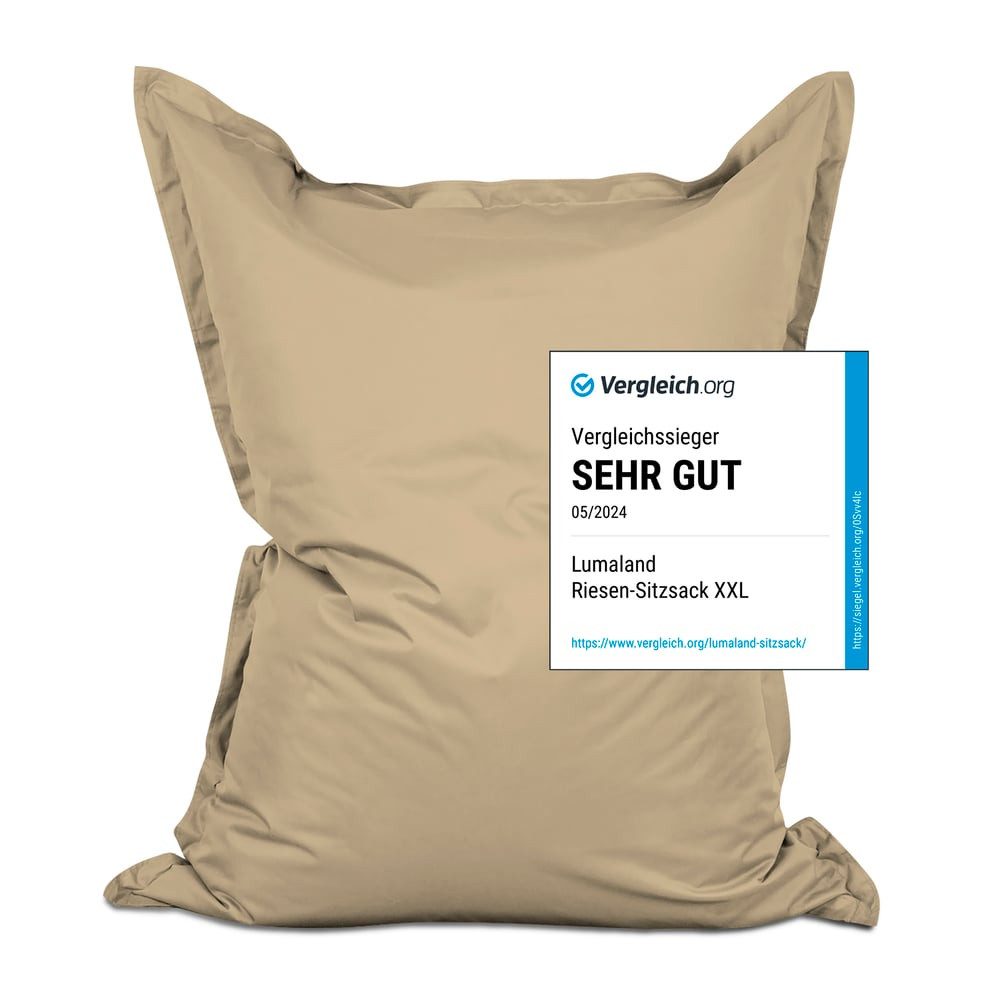 Lumaland Sitzsack XXL Bean Bag Riesen-Sitzkissen 380L 140x180cm Special Edi günstig online kaufen