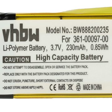 vhbw Ersatz für Garmin 361-00097-00 für Akku Li-Polymer 230 mAh (3,7 V)