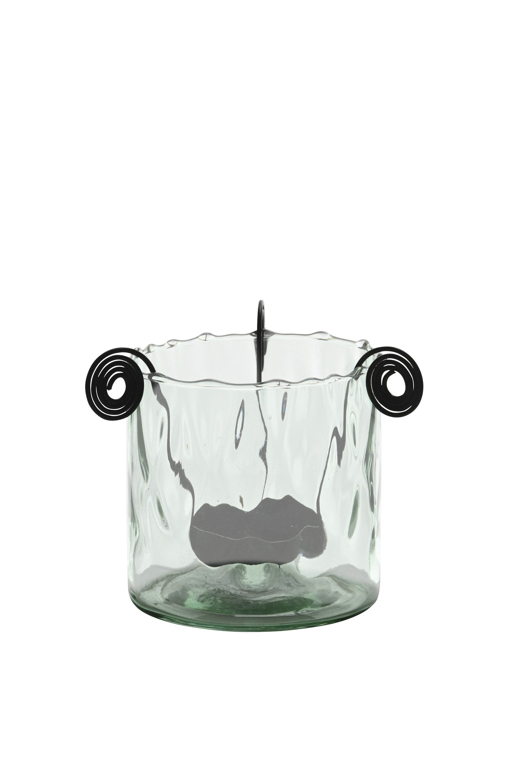 finehomegarden Windlicht mit Teelichthalter grün/transparent Glas Ø 10 cm, Höhe 10 + 17 cm (1 St), Zeitloses Kerzen- & Deko-Windlicht 2Größen wählbar