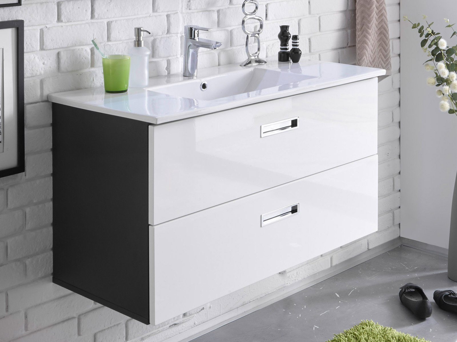 BEGA BBK Badezimmer-Set 102 x 195 x 47 cm (B/H/T), (2-St)