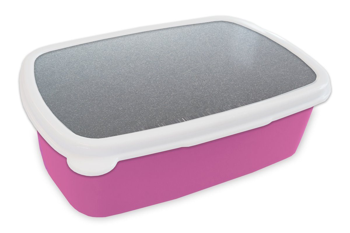 MuchoWow Lunchbox Metalldruck Tupfen, Brotdose rosa Kunststoff, Erwachsene, Kunststoff Brotbox Mädchen, Kinder, Snackbox, - (2-tlg), Aluminium - für