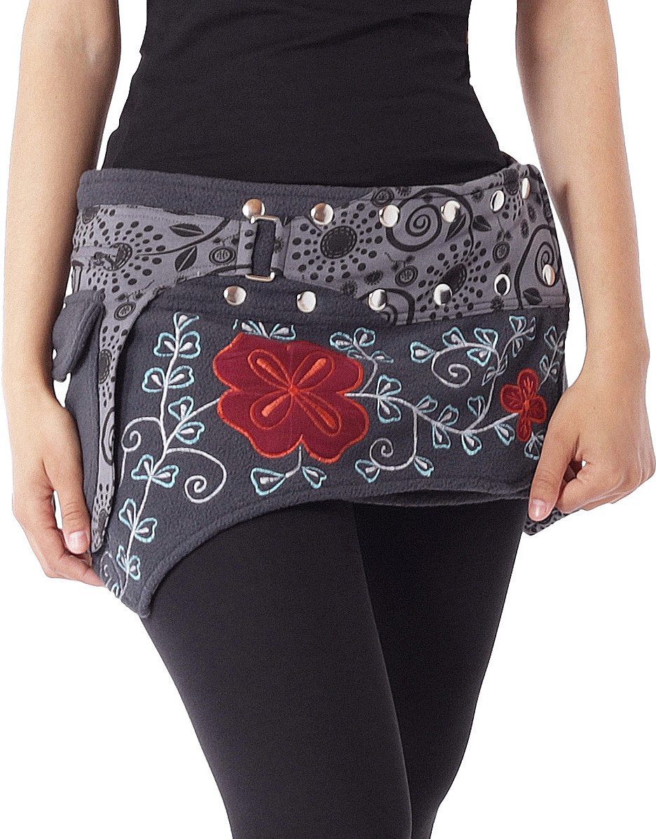 PUREWONDER Wickelrock Damen Wickelrock, Nierenwärmer und Cacheur aus Fleece günstig online kaufen