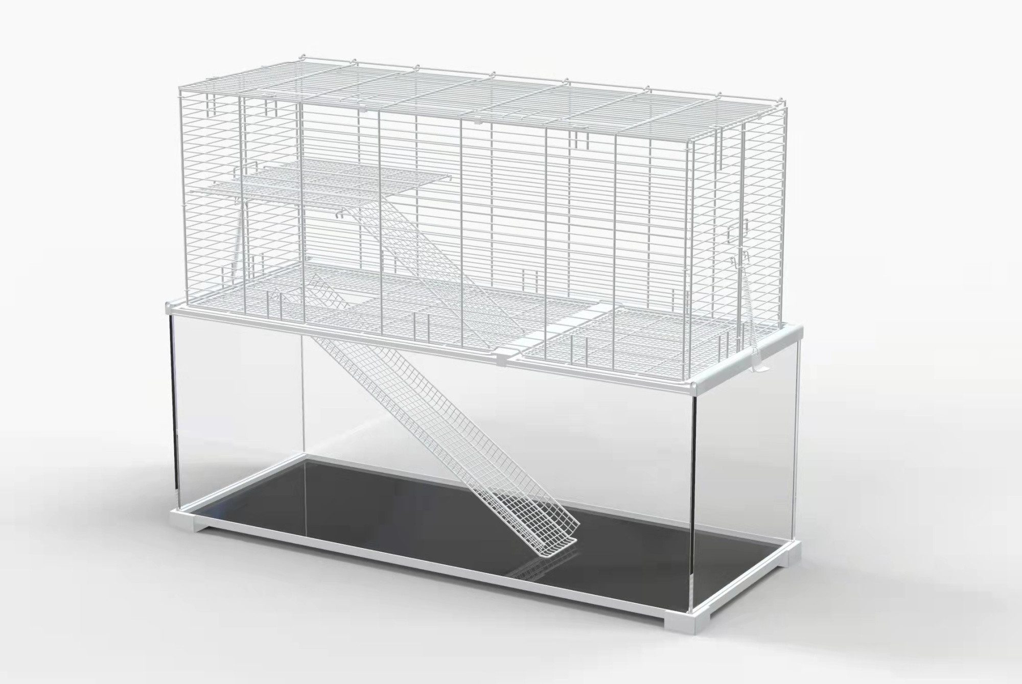 ReptiZoo Kleintierkäfig Kleintierterrarium / Kleintierkäfig "easyclean" KIT 50x 30x 50cm (RAK