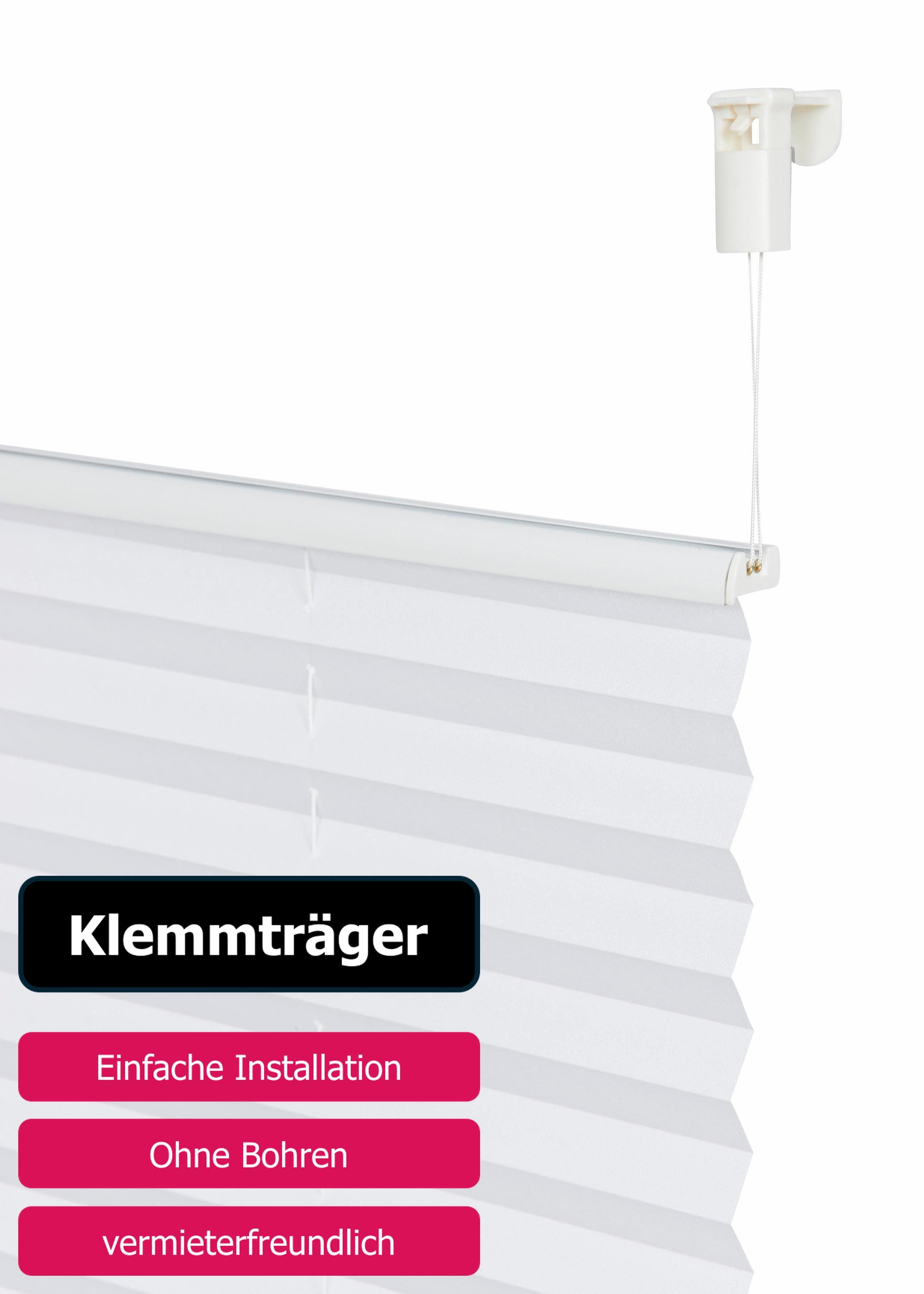 OTTO home Plissee LAHOLM, Lichtschutz, ohne Bohren, verspannt, Klemmfix, Fixmaß, Bestseller mit über 4000-Bewertungen, für Fenster & Tür