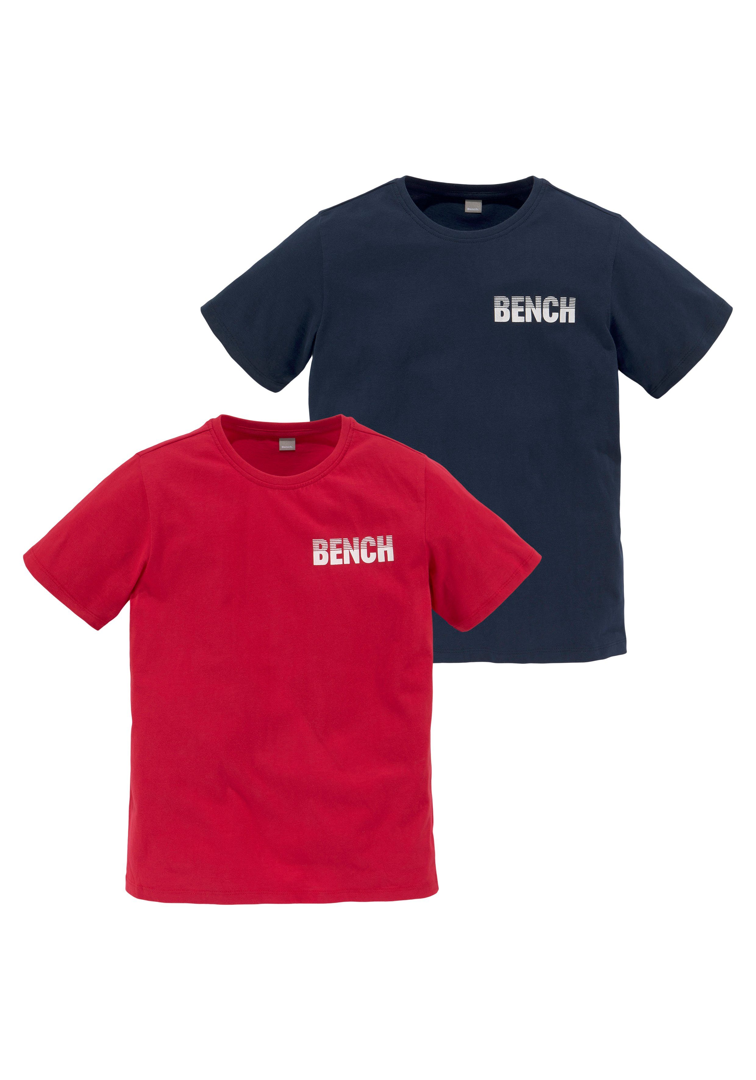 Bench. T-Shirt Basic (Packung, Jungen für 2-tlg)
