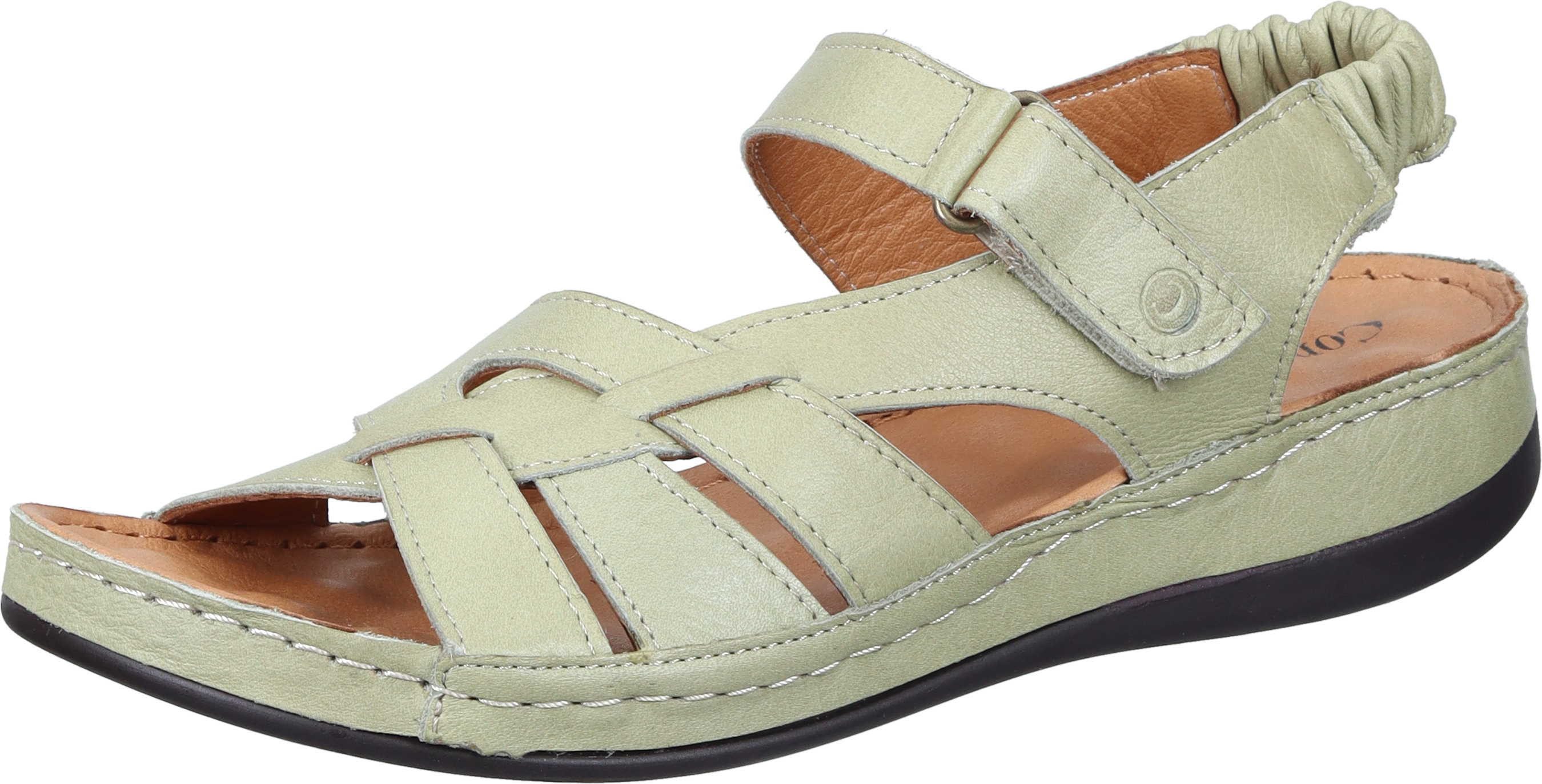 Comfortabel Sandaletten Sandalette aus echtem Leder