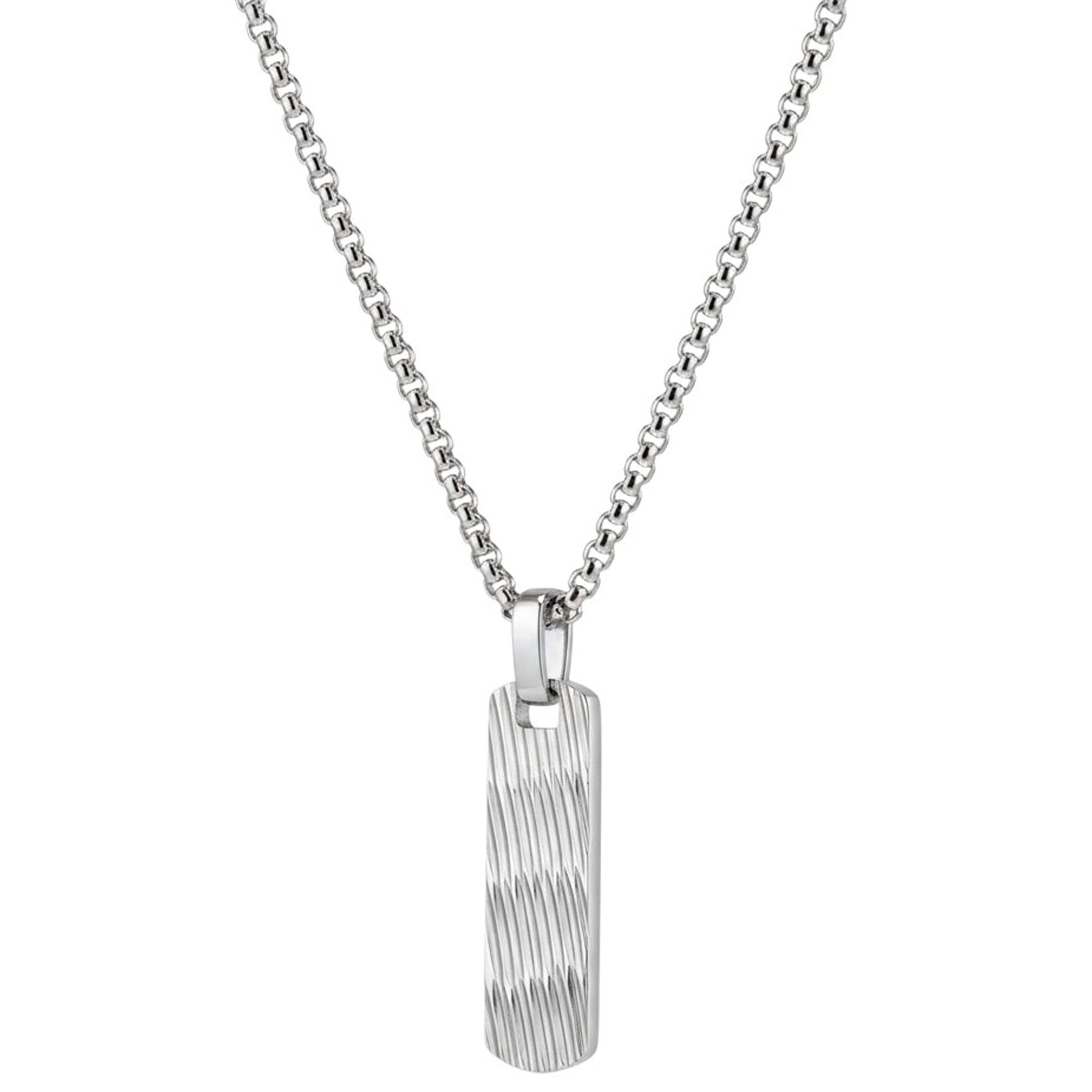 Kette mit Anhänger Silber Halskette Herren Edelstahl Herrenschmuck