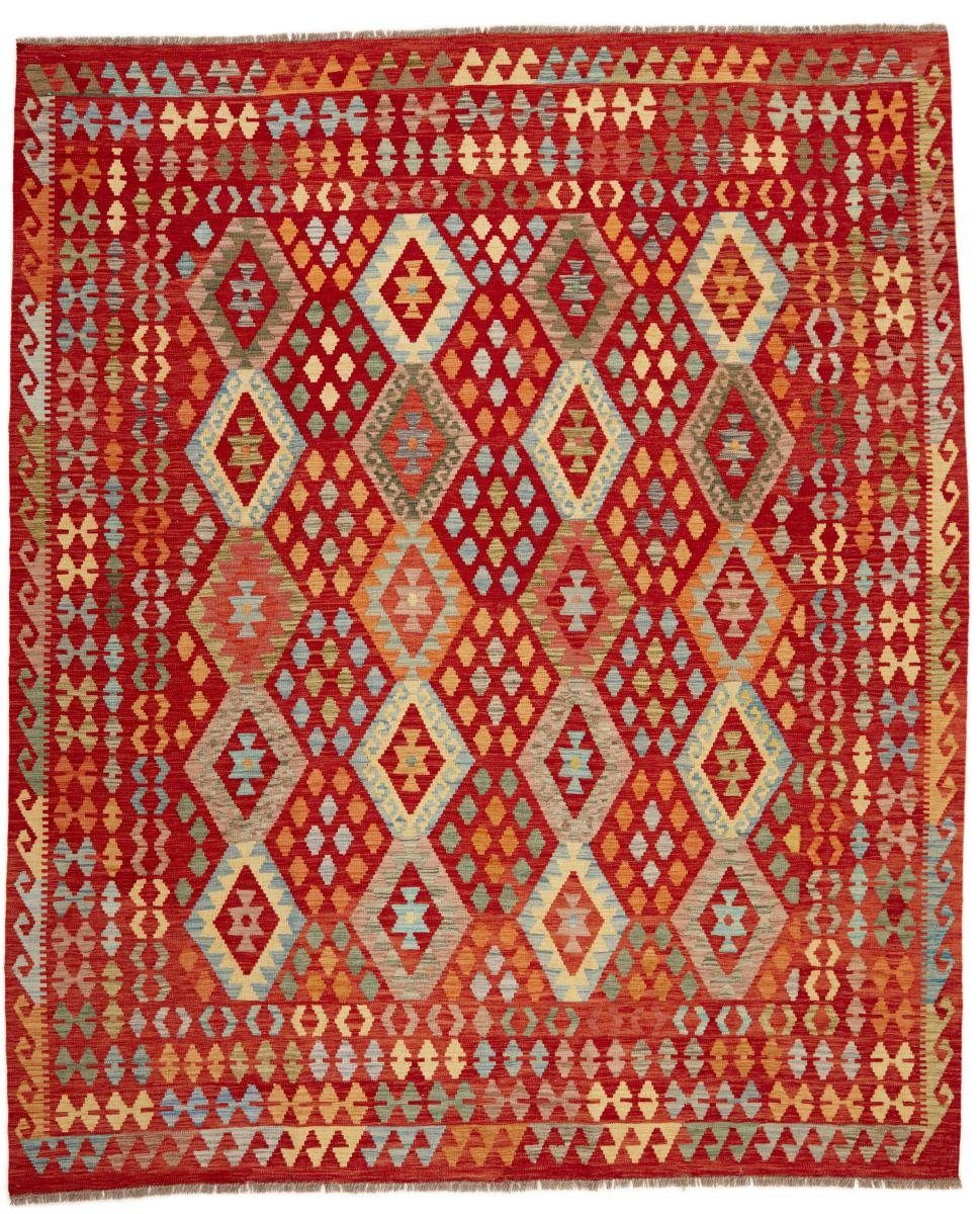Orientteppich Kelim Afghan 254x309 Handgewebter Orientteppich, Nain Trading, rechteckig, Höhe: 3 mm