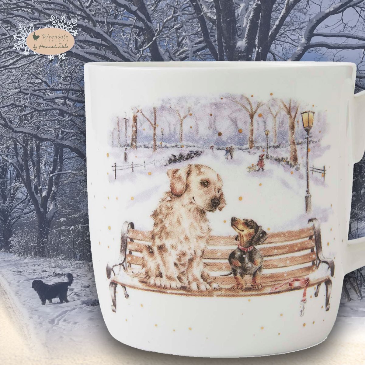 Wrendale Becher Wrendale Designs Porzellan-Becher Limited Edition X-Mas 2025, Porzellan