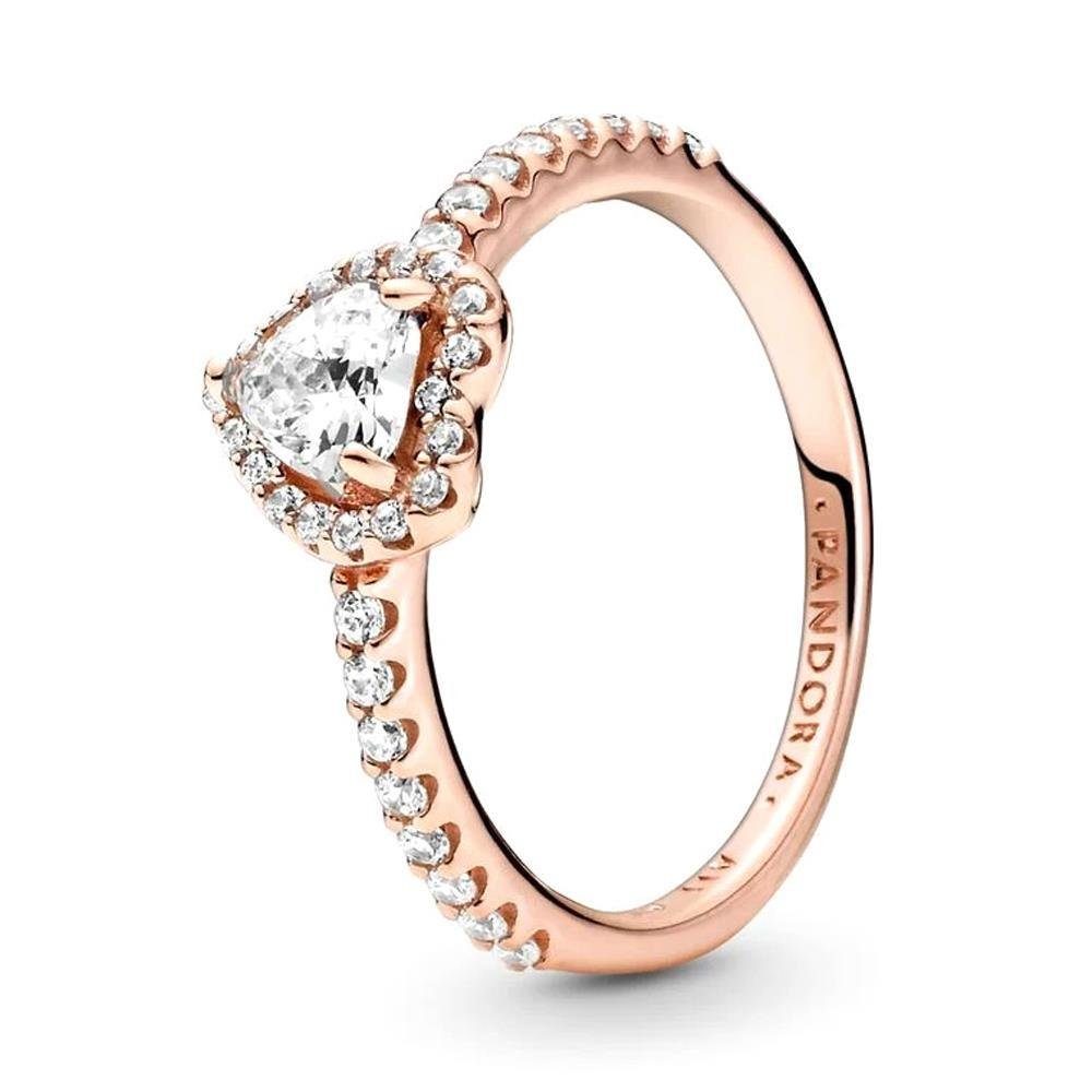 Fingerring Ring Herz für Damen mit Zirkonia PANDORA ROSE