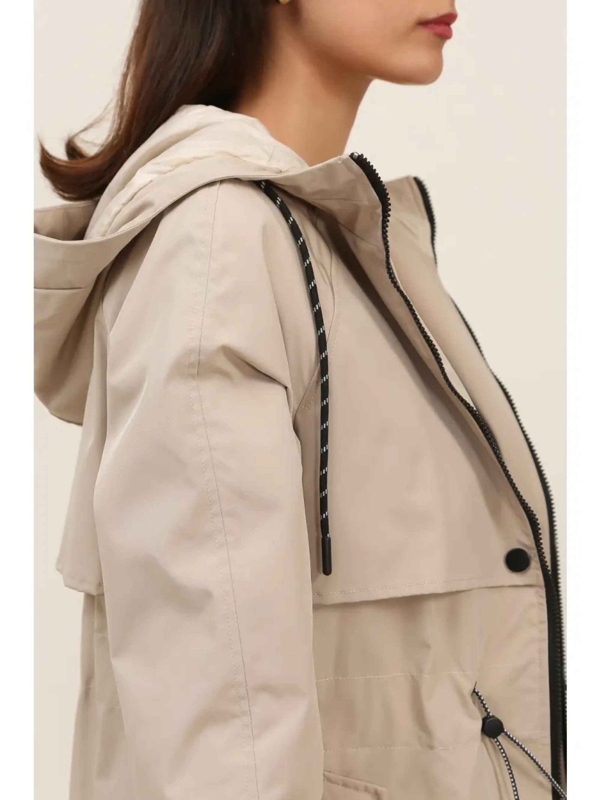 ANNIS Fashion & Accessoires Regenmantel "ELLA 1.0" (1-tlg) NEU, leicht gefüttert, wasserdicht