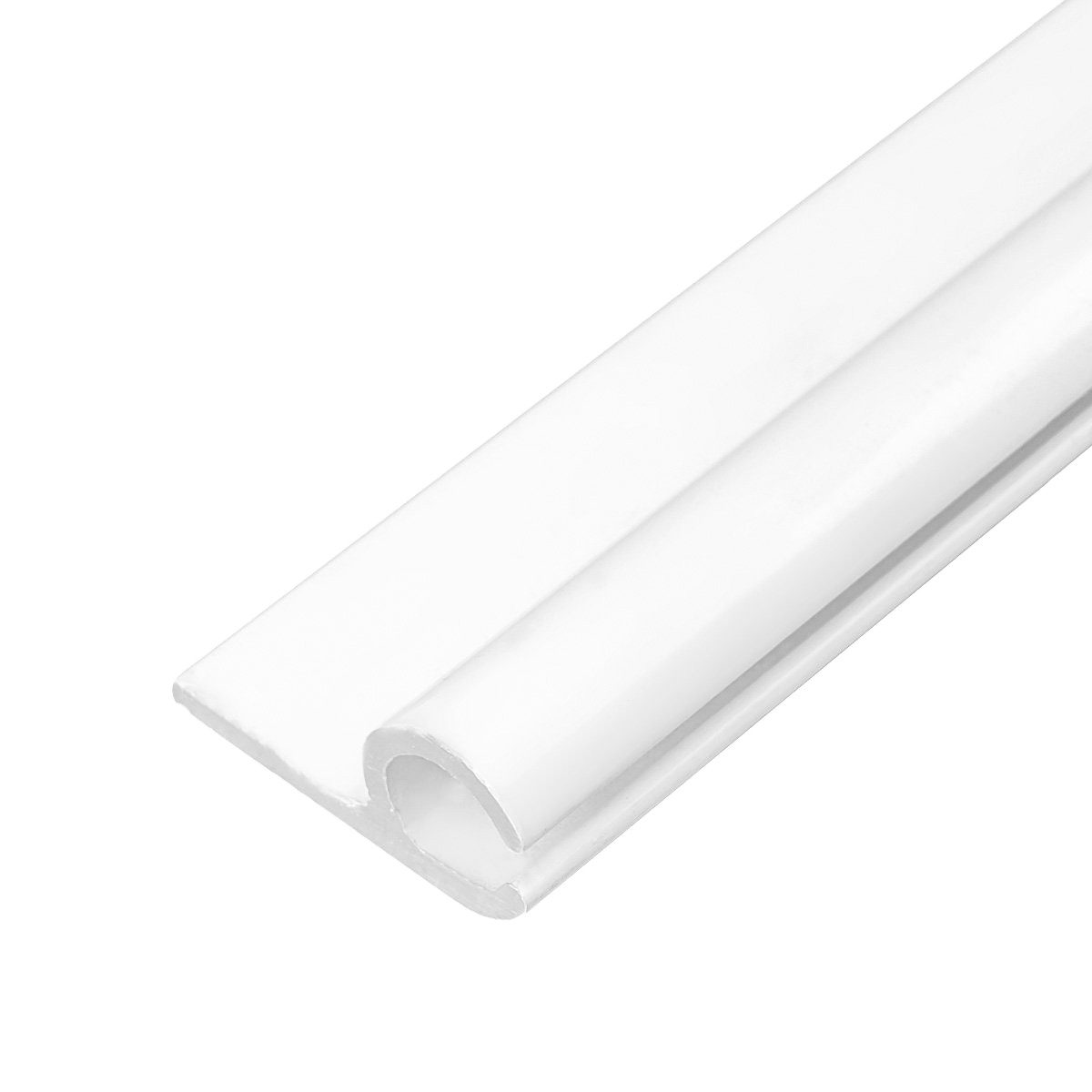 LYSEL® U-Laufschiene Kederschiene Aluminium weiß für günstig online kaufen