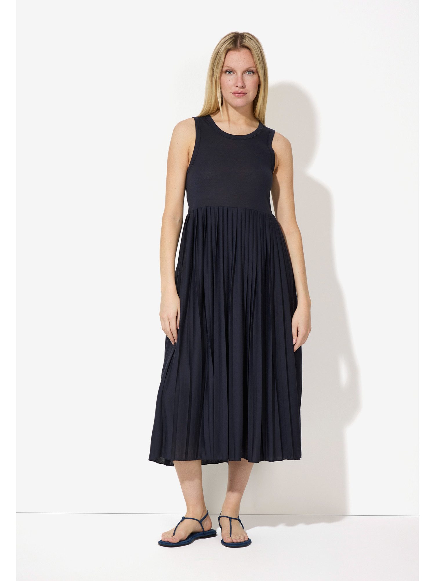 MORE&MORE Jerseykleid Jersey-Plisseekleid günstig online kaufen