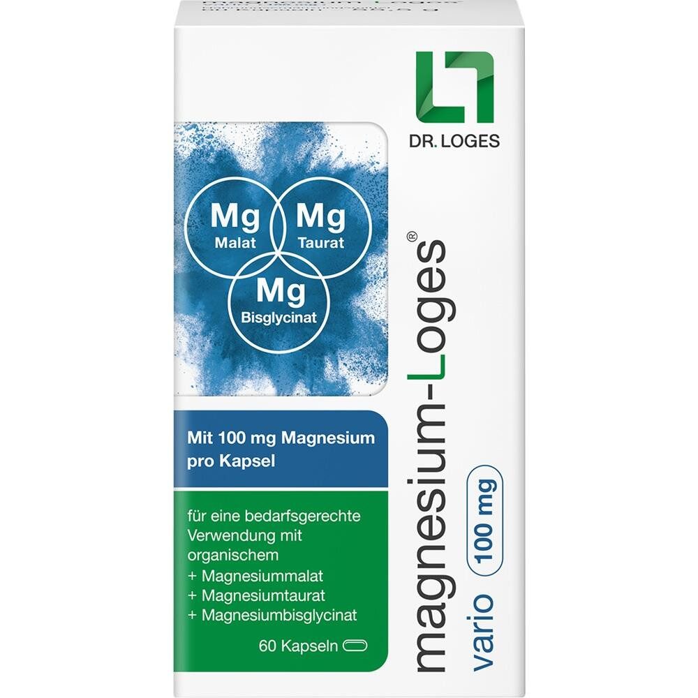 Dr. Loges + Co. GmbH MAGNESIUM-LOGES vario 100 mg Kapseln Kapseln, 60 St.
