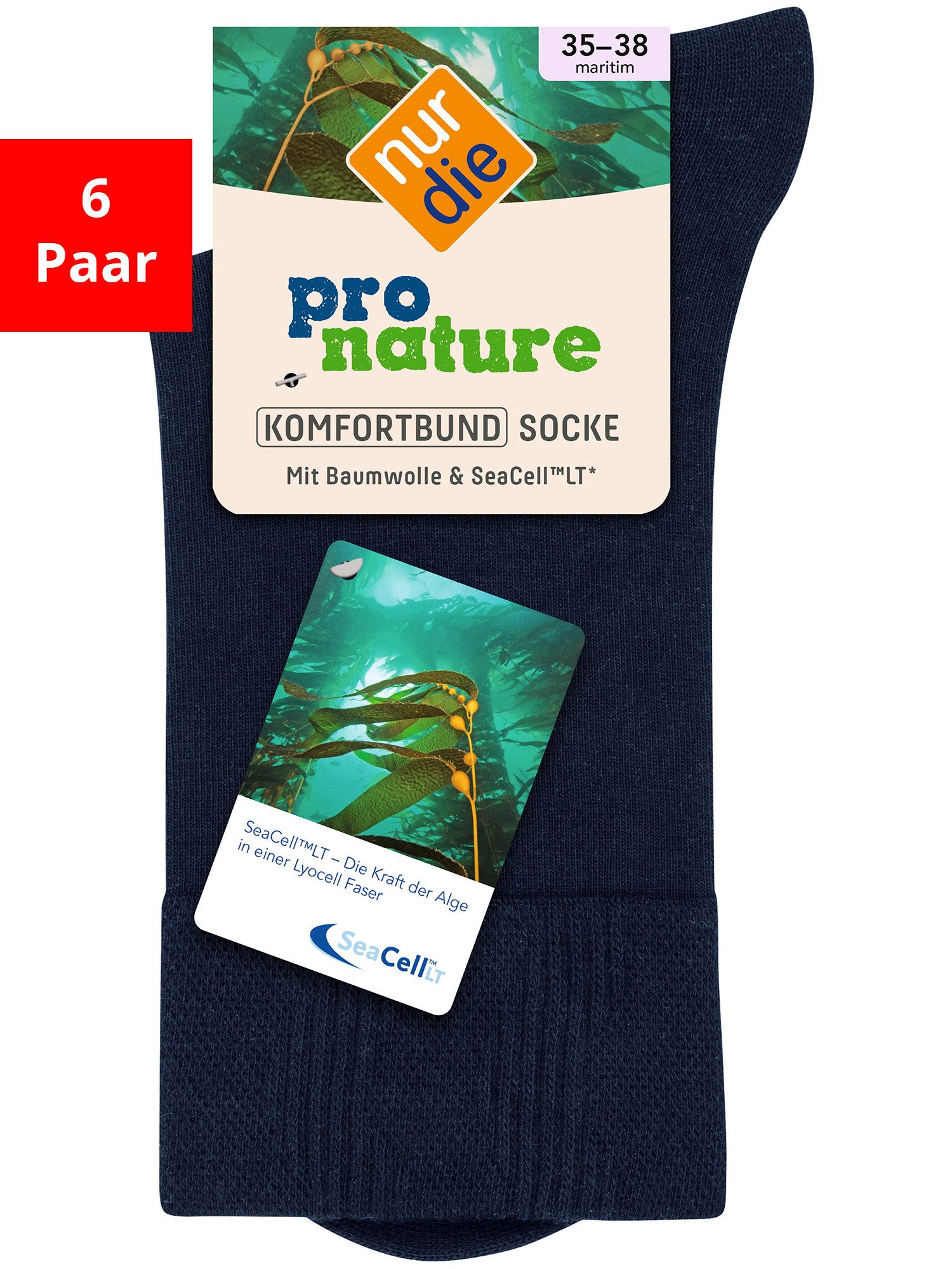Basicsocken Pronature Komfort - Im 6-Pack