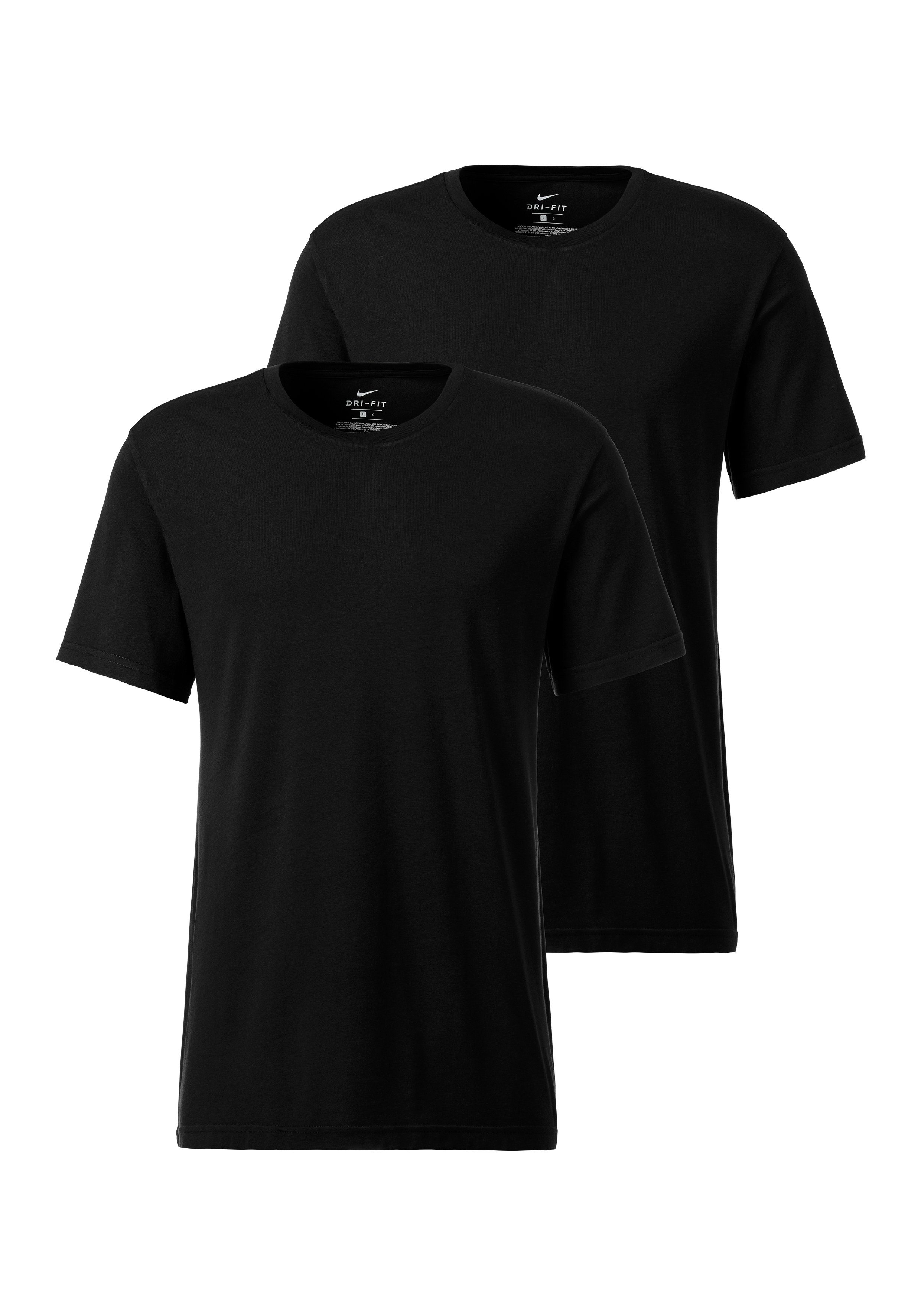 Nike Rundhalsshirt (2er-Pack) aus elastischer Qualität