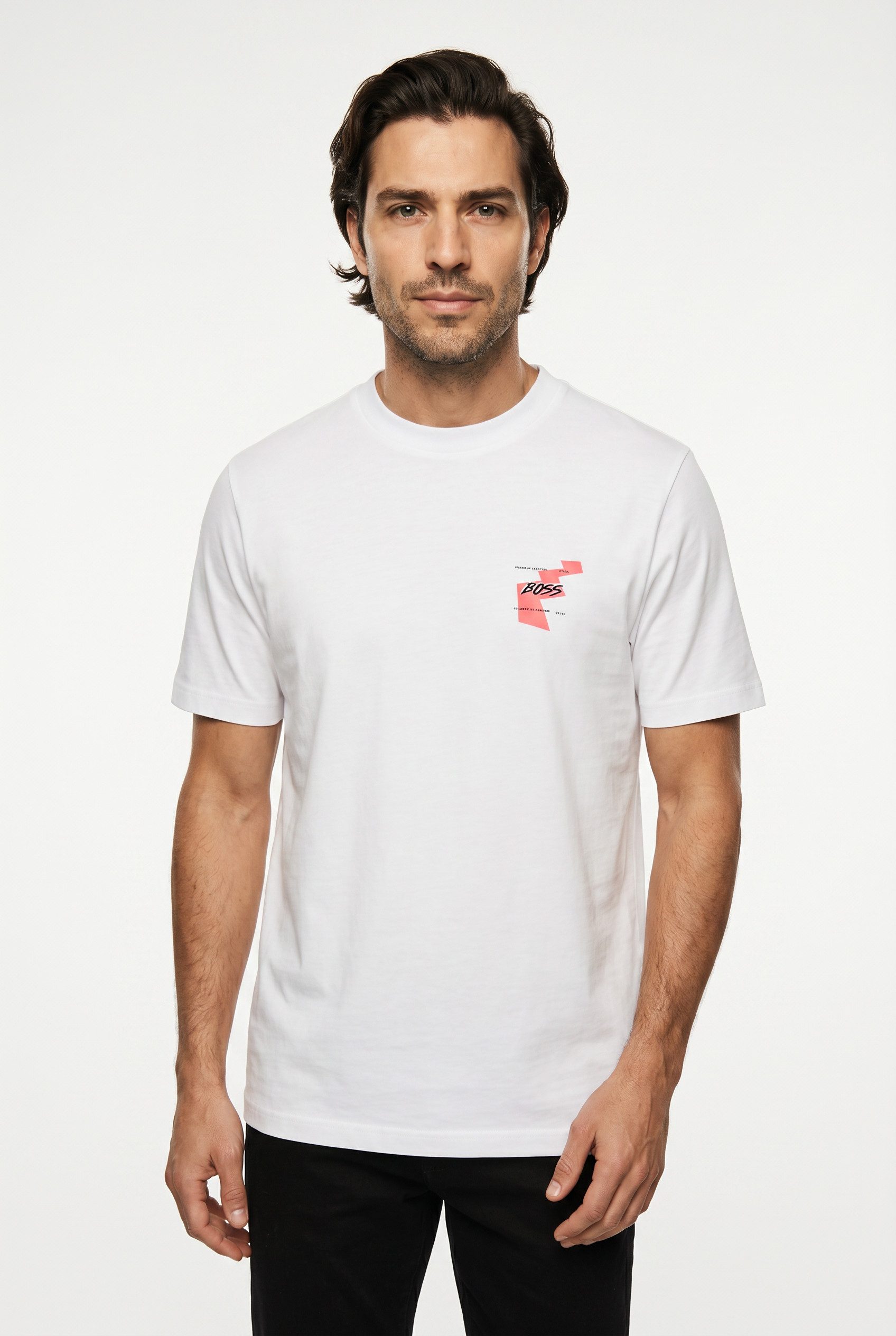 BOSS ORANGE T-Shirt Rückendruck, Relaxed Fit, reine Baumwolle