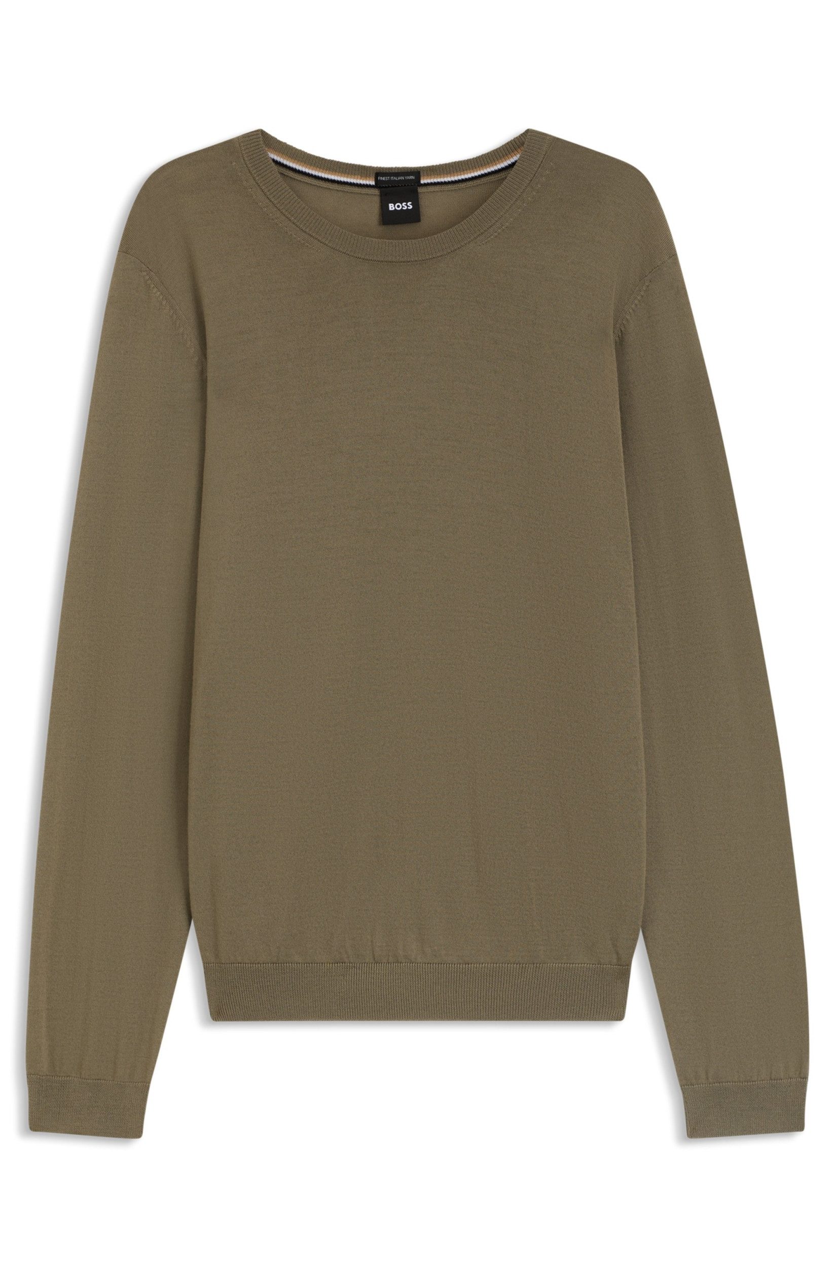 BOSS Strickpullover Slim-Fit Pullover