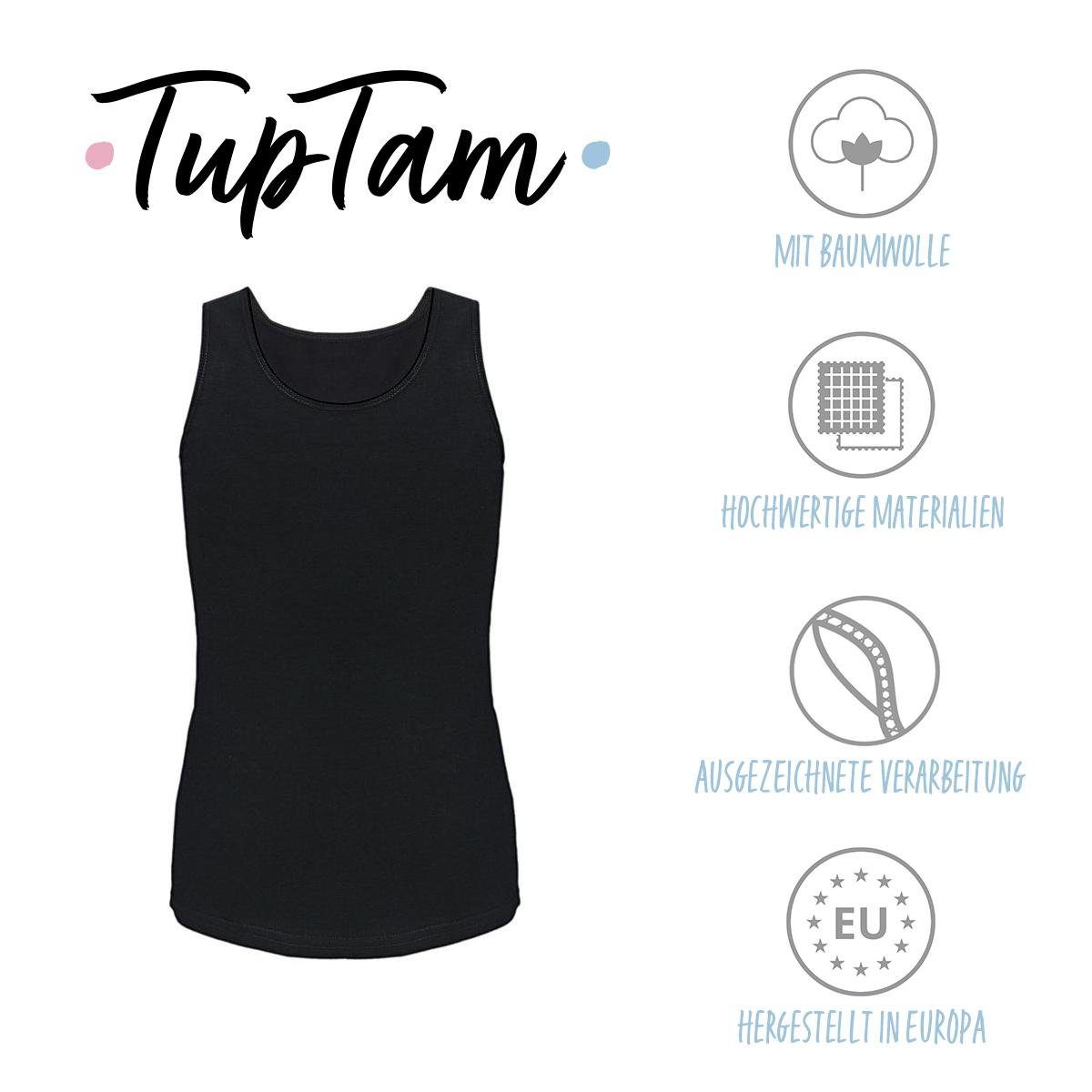 TupTam Unterhemd TupTam Mädchen Baumwolle Unterhemd 5er Pack Tank Top Ärmellos Kinder