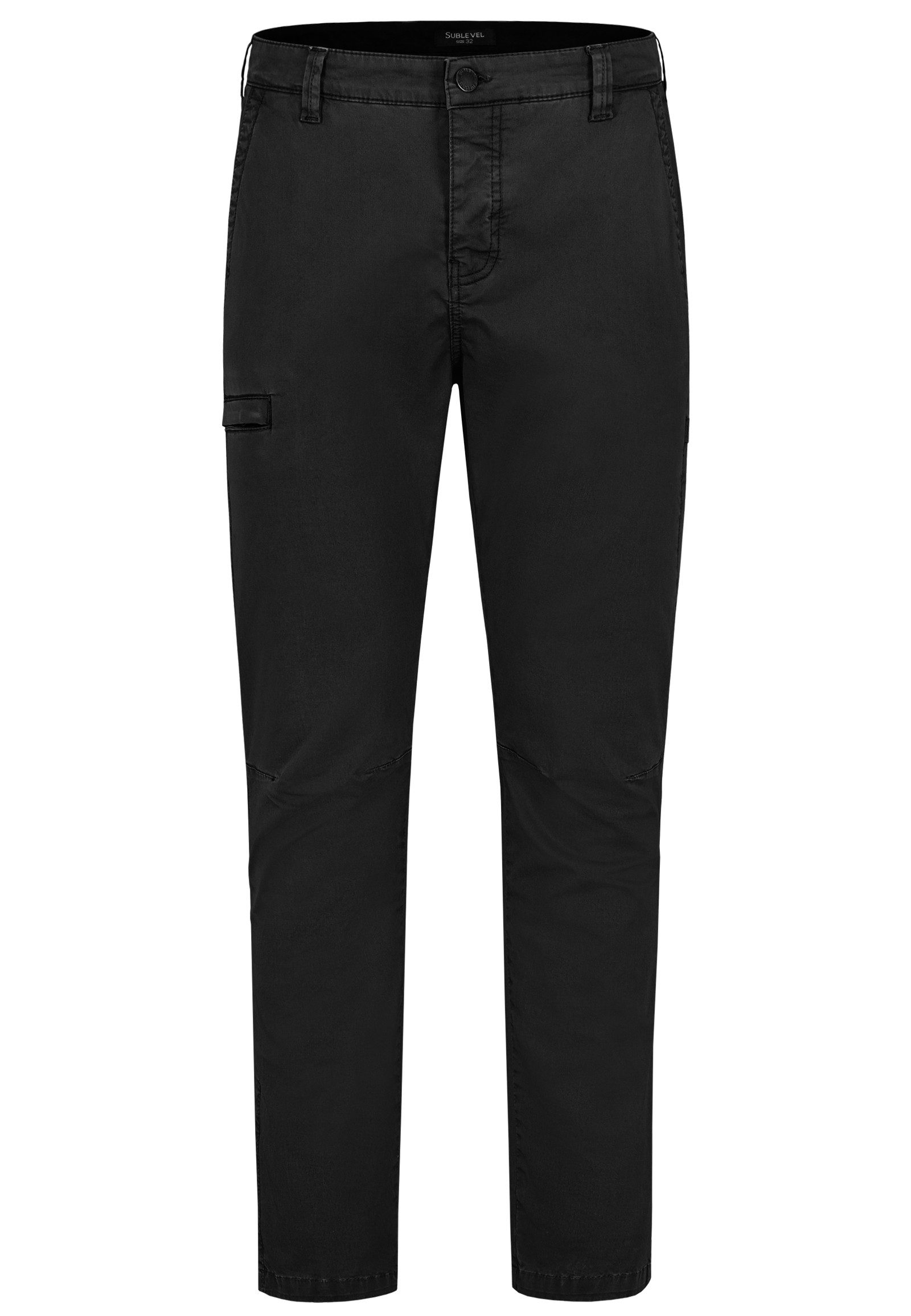 SUBLEVEL Chinohose Cargo- mit Seitentaschen und Reißverschluss Chino Pants günstig online kaufen
