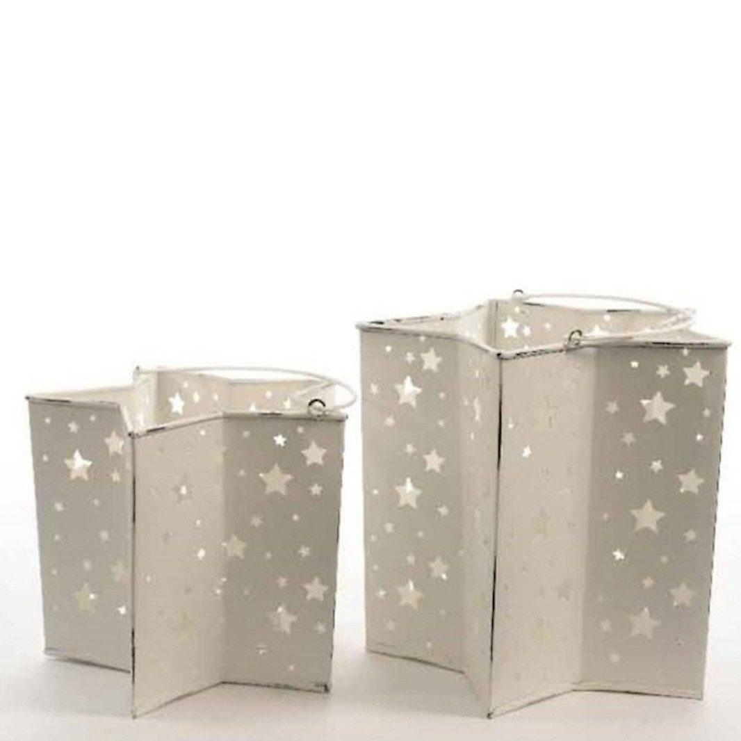 Windlicht Stern 2er Set